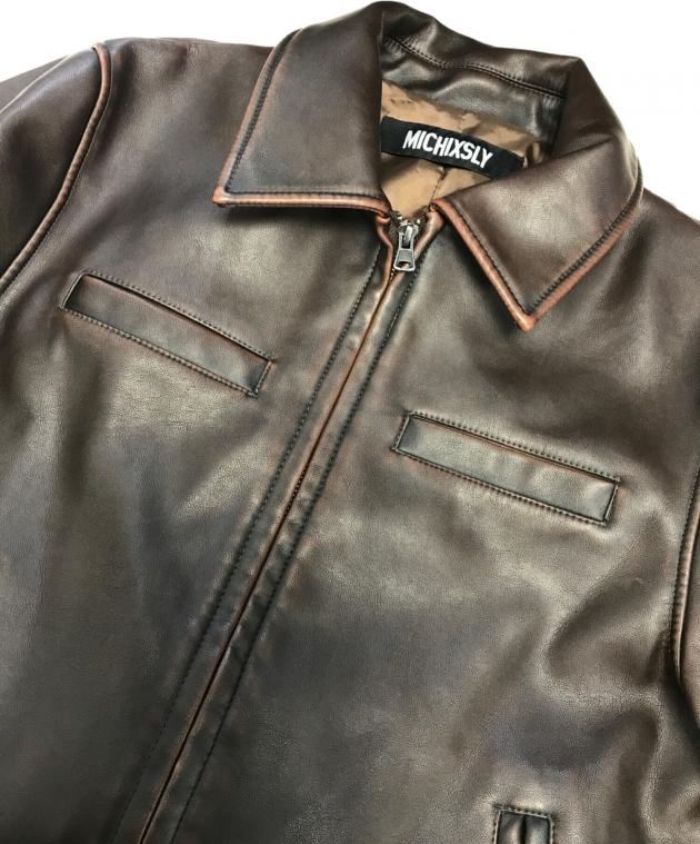 中古・古着通販】MICHIXSLY (ミチカケルスライ) フェイクレザー