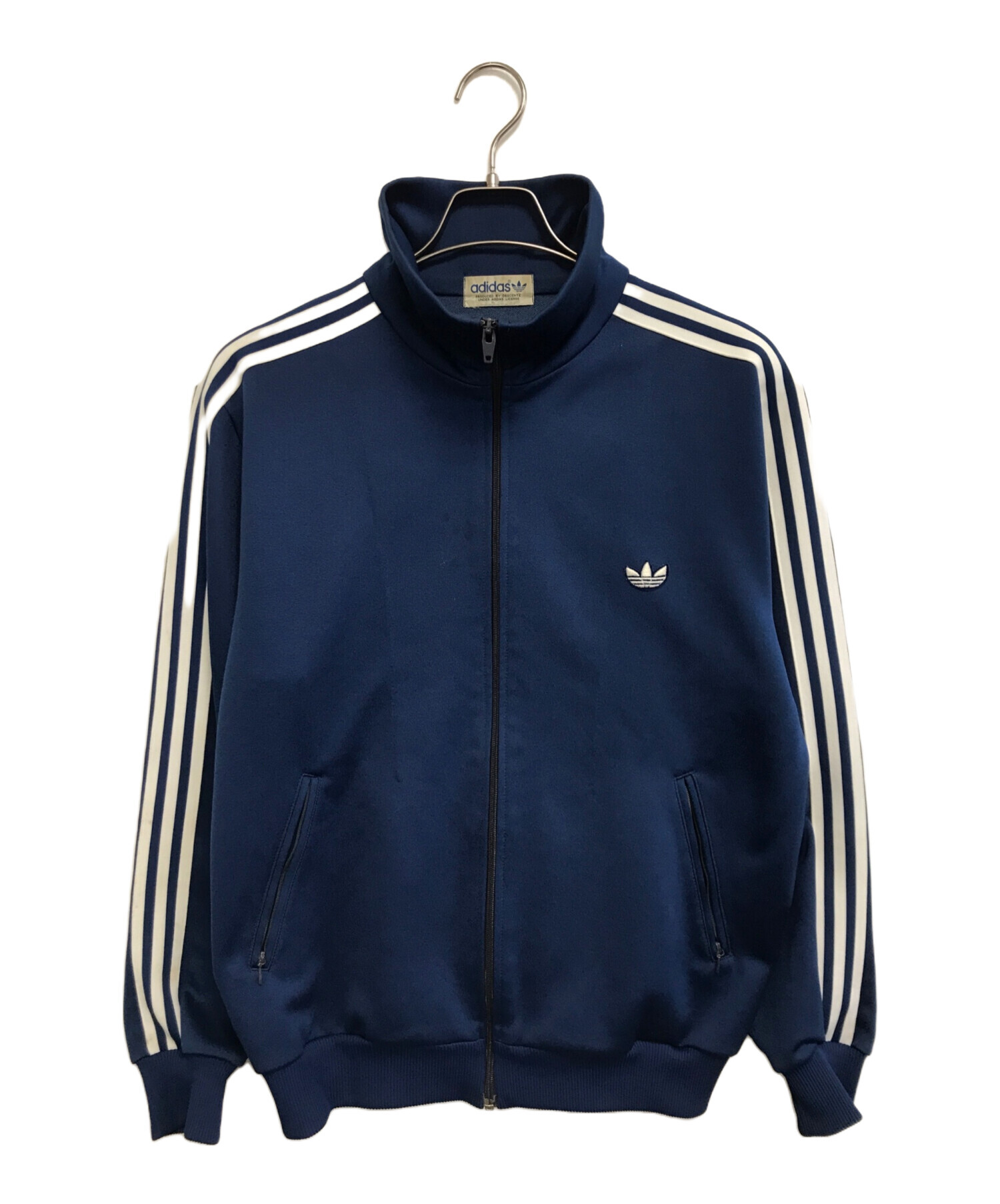 【激レア・良品】アディダス adidas トラックジャケット ジャージ ネイビー 中古・古着通販】adidas (アディダス) トラックジャケット ネイビー