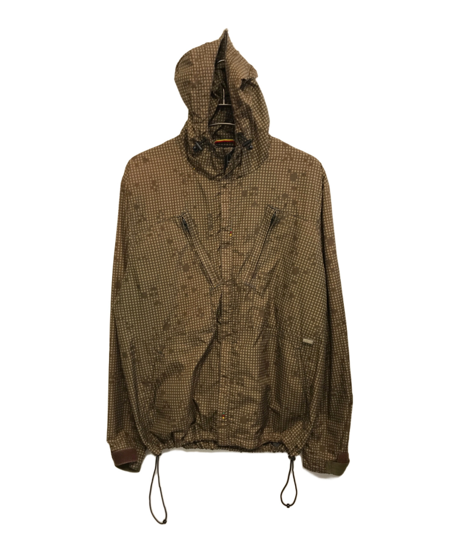 中古・古着通販】stussy (ステューシー) ナイロンパーカー ブラウン 