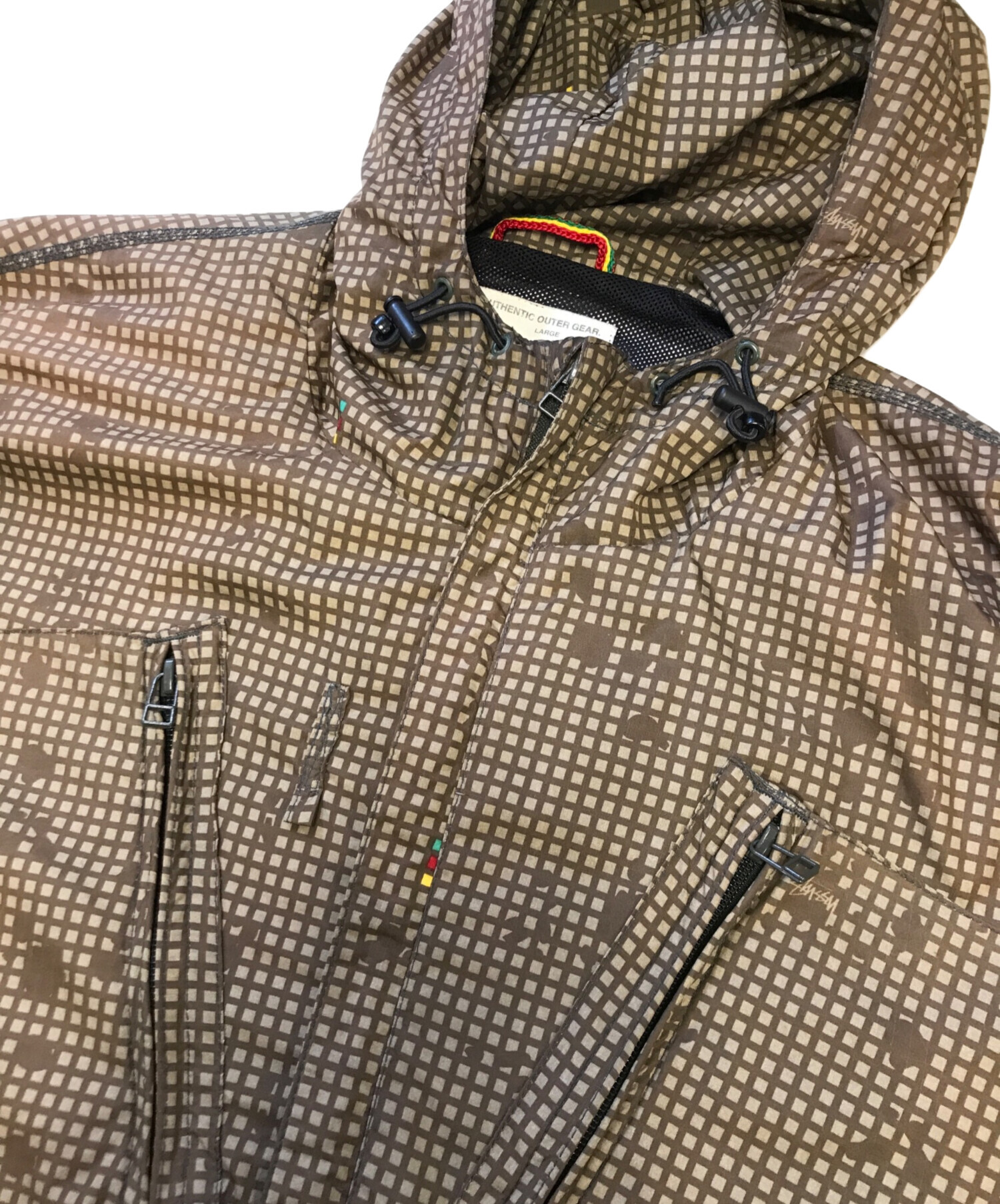 中古・古着通販】stussy (ステューシー) ナイロンパーカー ブラウン 