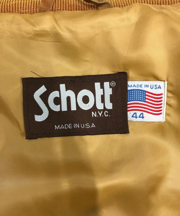 中古・古着通販】Schott (ショット) スエードレザージャケット 中古・古着通販】Schott (ショット) スエードレザージャケット