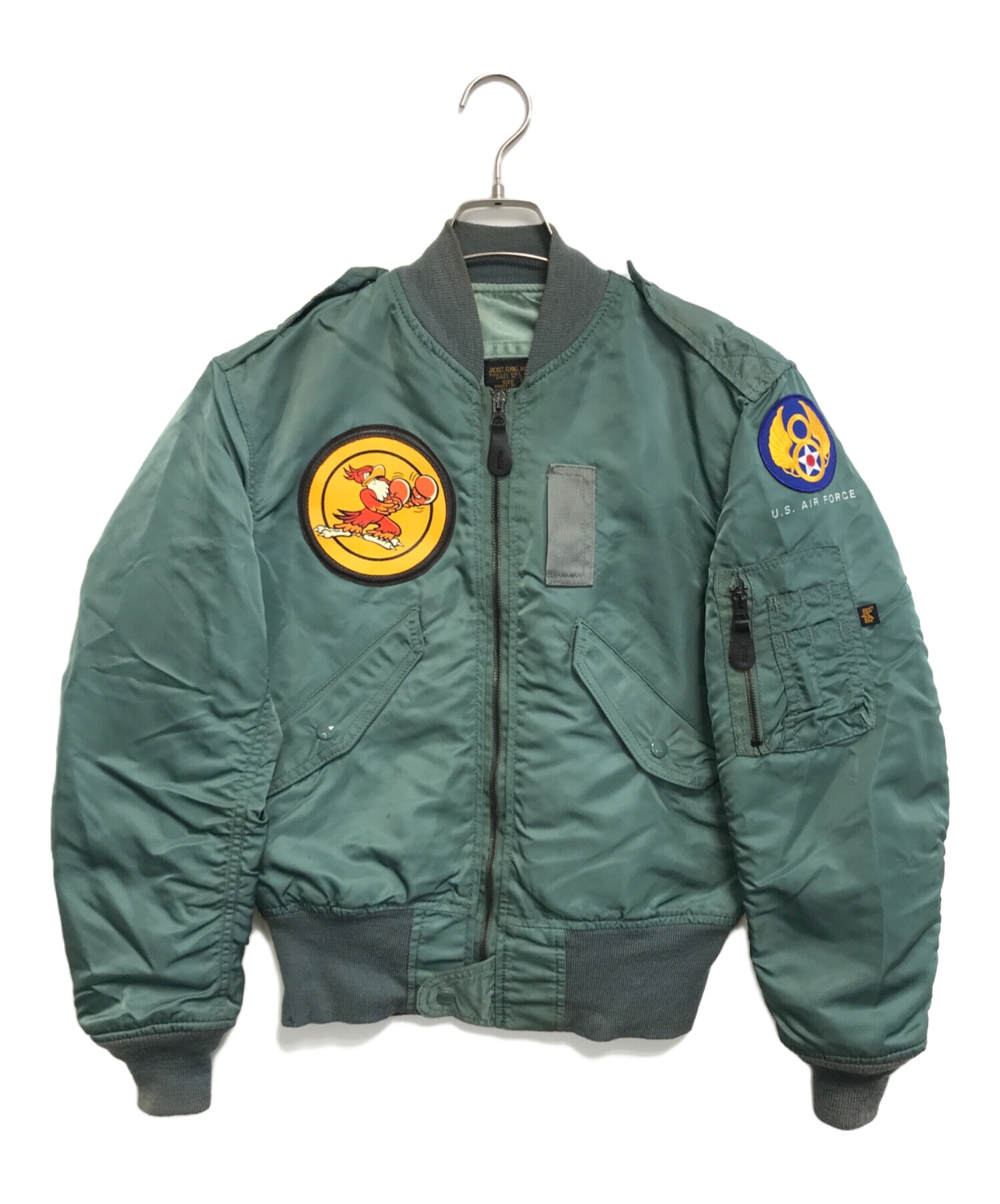 中古・古着通販】ALPHA (アルファ) L-2Bフライトジャケット グリーン