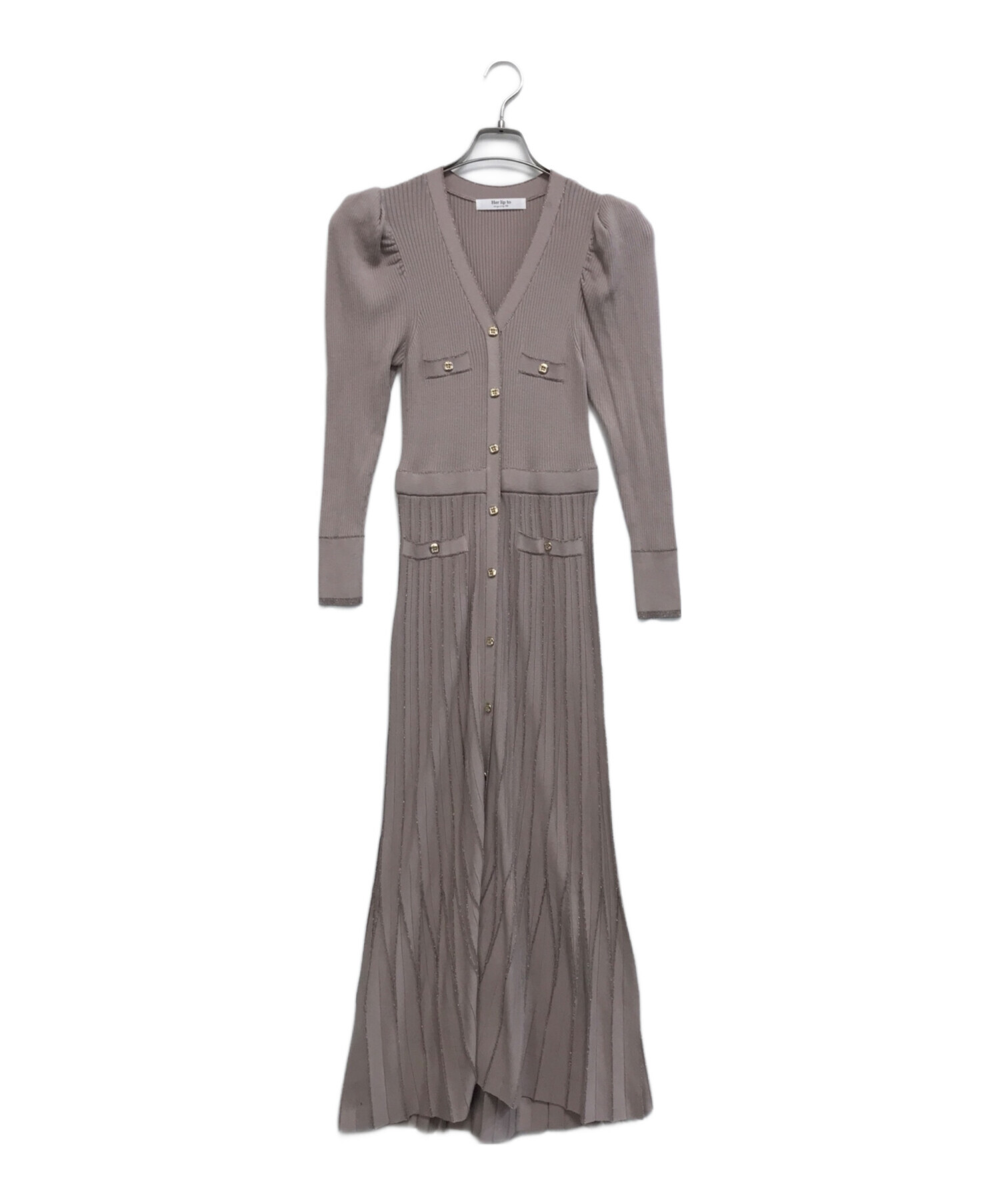 中古・古着通販】HER LIP TO (ハーリップトゥ) Suite Room Knit Long