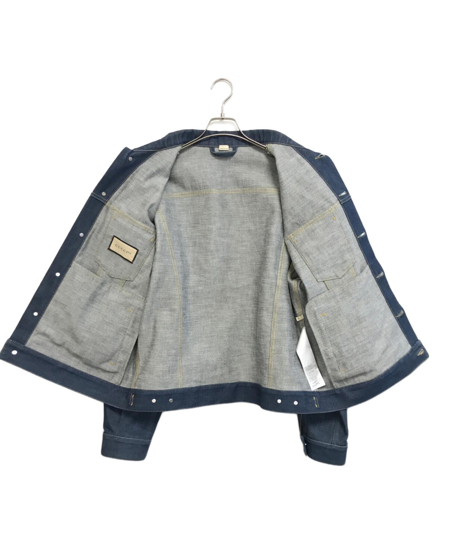 GUCCI グッチ デニムジャケット 48サイズ　イタリア製 Gucci ジャンボ GG デニムジャケット | ブルー | FARFETCH JP