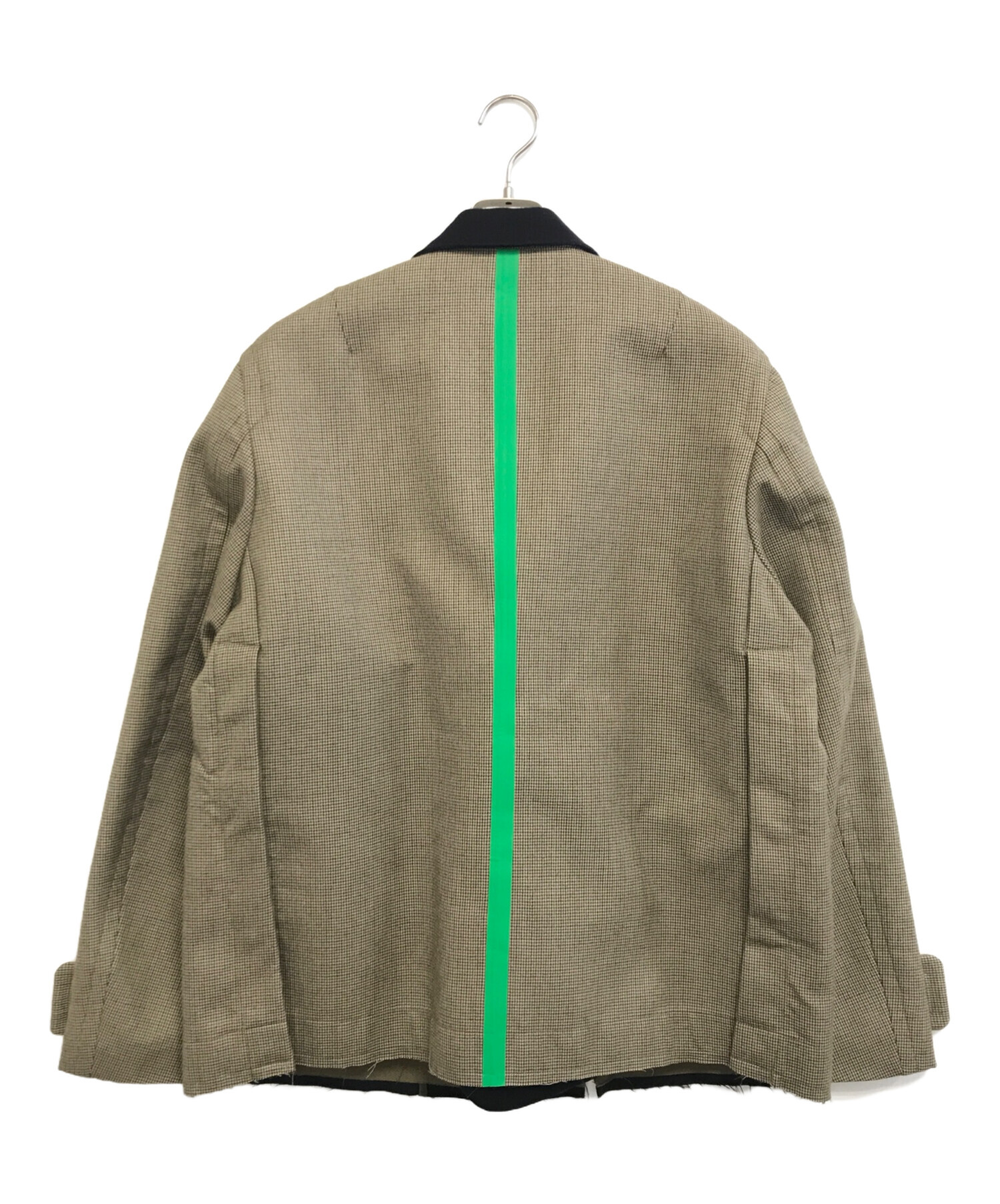 中古・古着通販】sacai (サカイ) CHECK BONDING JACKET ベージュ