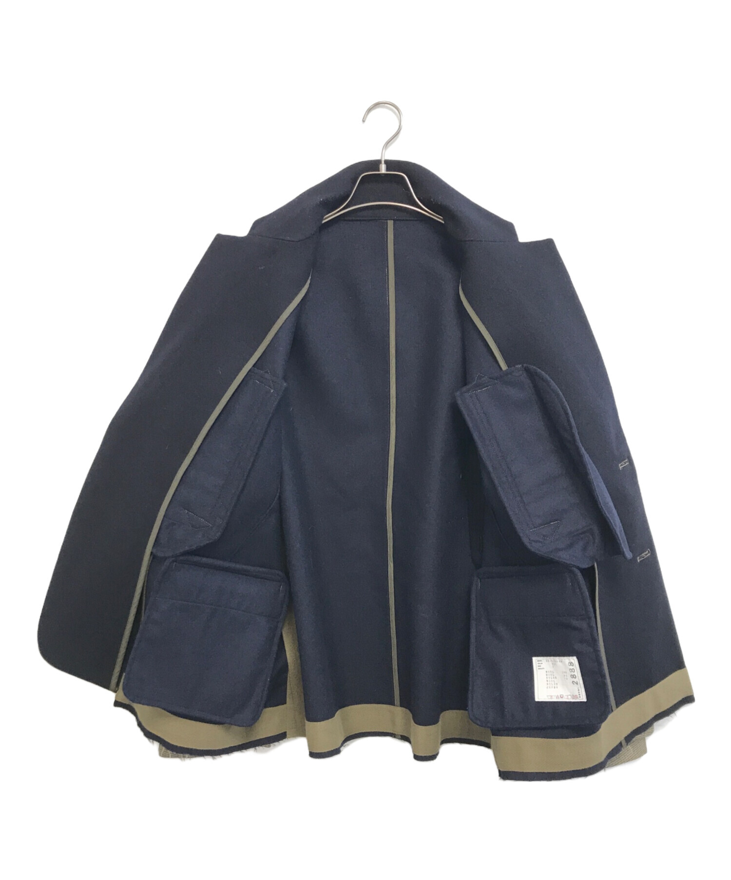 中古・古着通販】sacai (サカイ) CHECK BONDING JACKET ベージュ