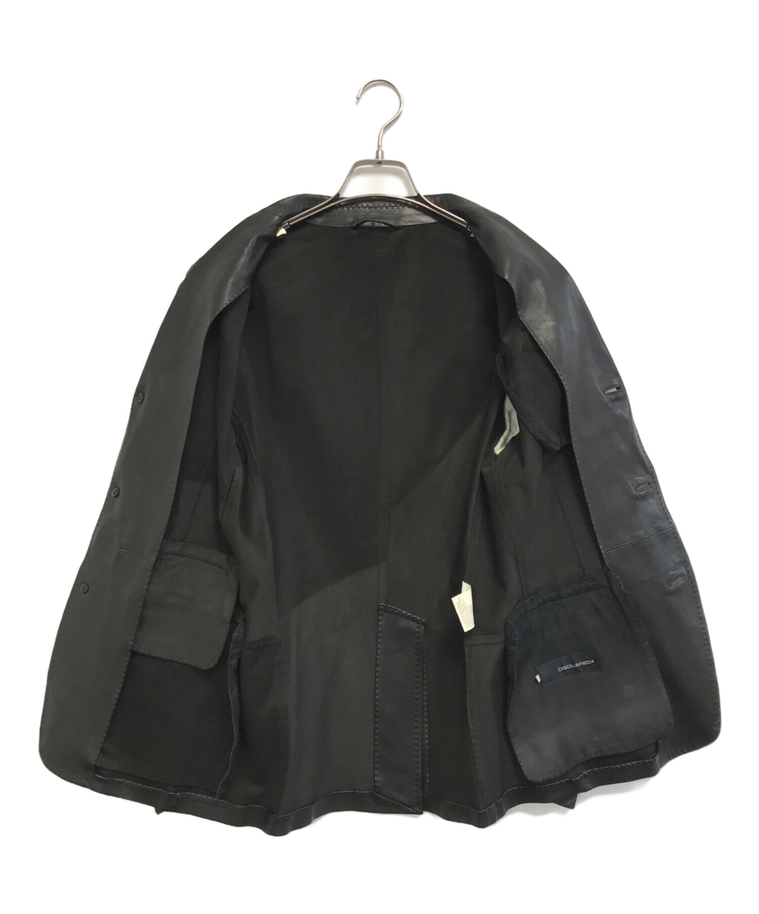 中古・古着通販】DSQUARED2 (ディースクエアード) レザーテーラード 
