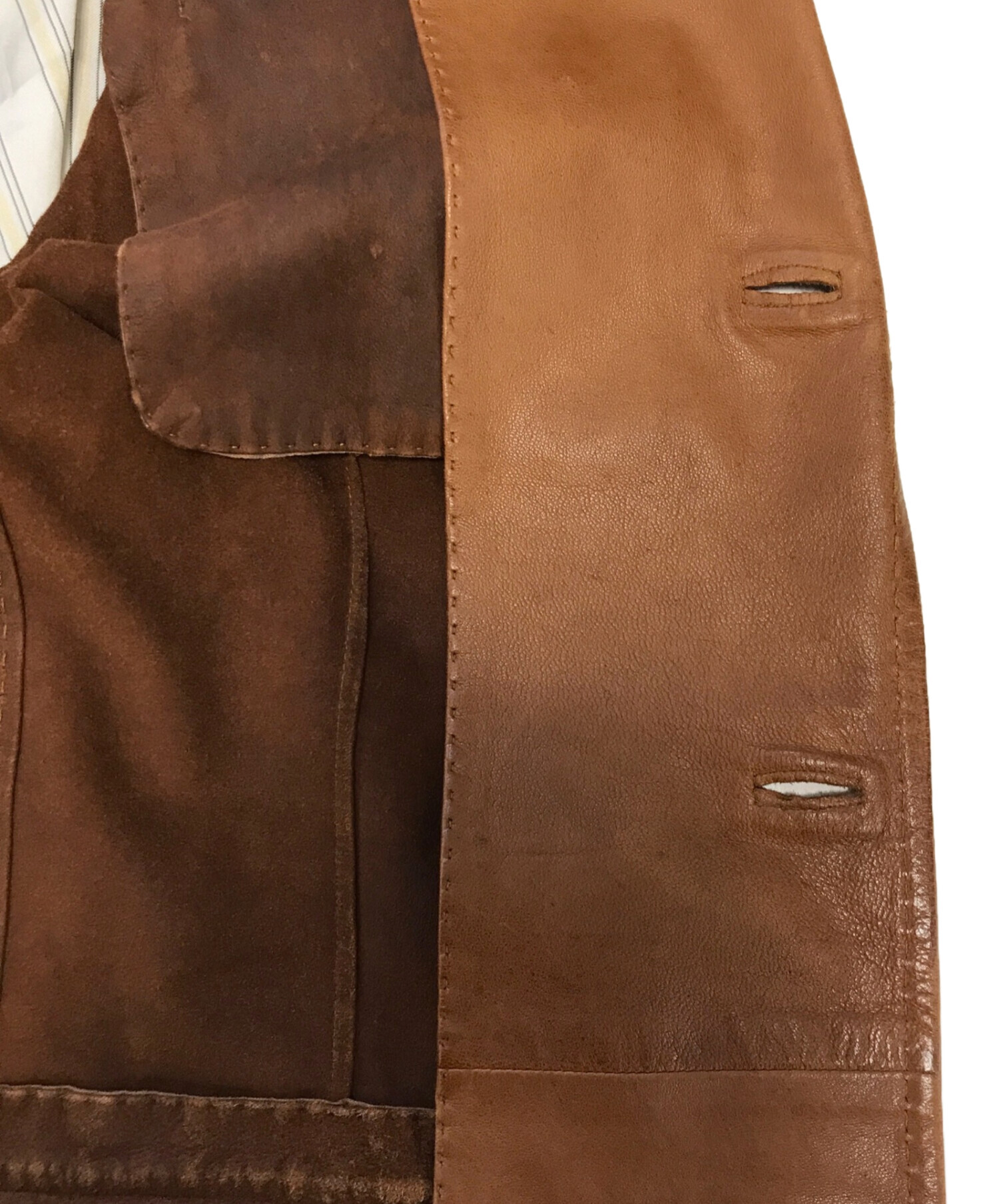 中古・古着通販】DSQUARED2 (ディースクエアード) レザーテーラード
