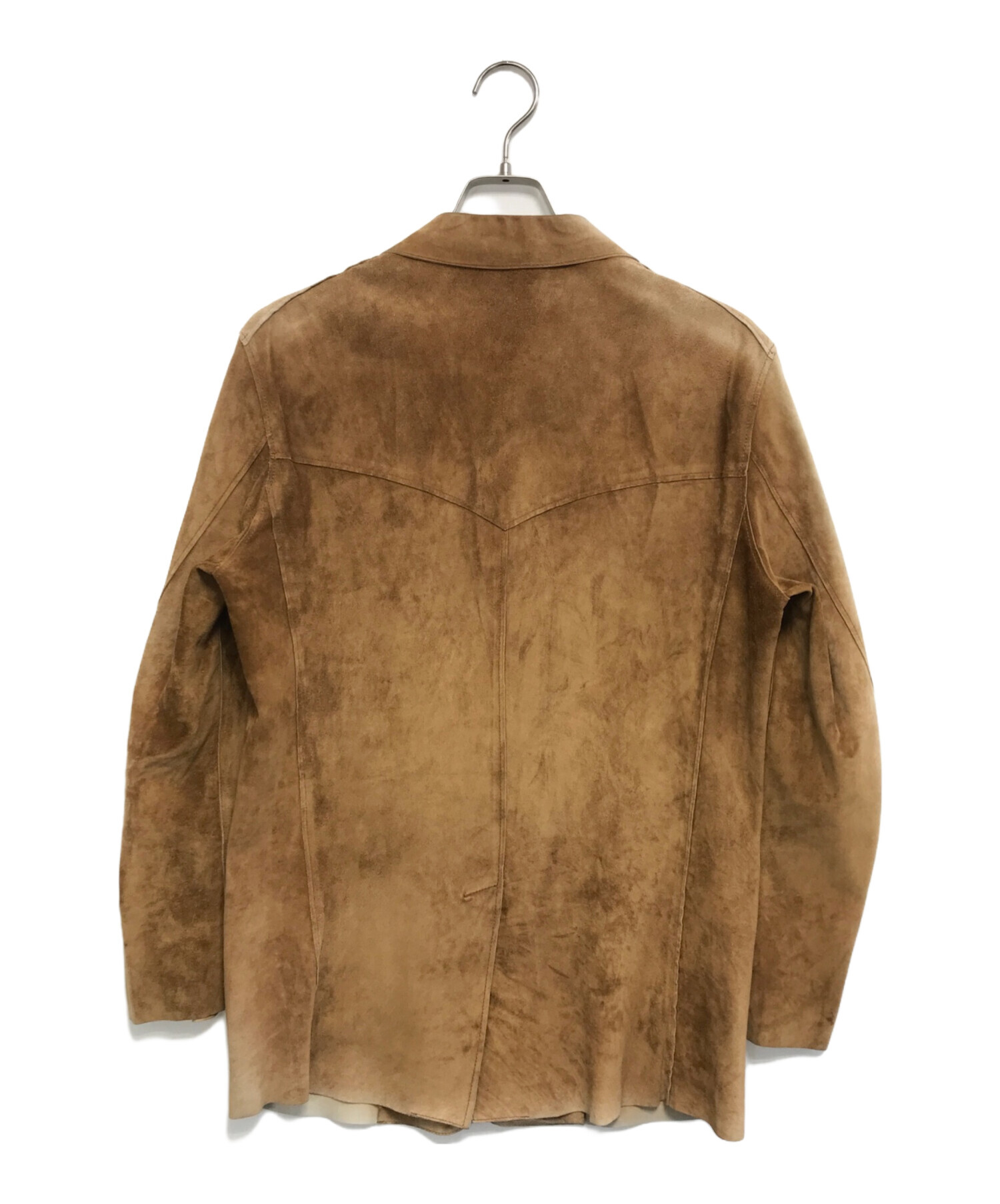 ジルサンダー JIL SANDER テーラードジャケット ベージュ サイズ48 中古・古着通販】JIL SANDER (ジルサンダー) スエードーラード