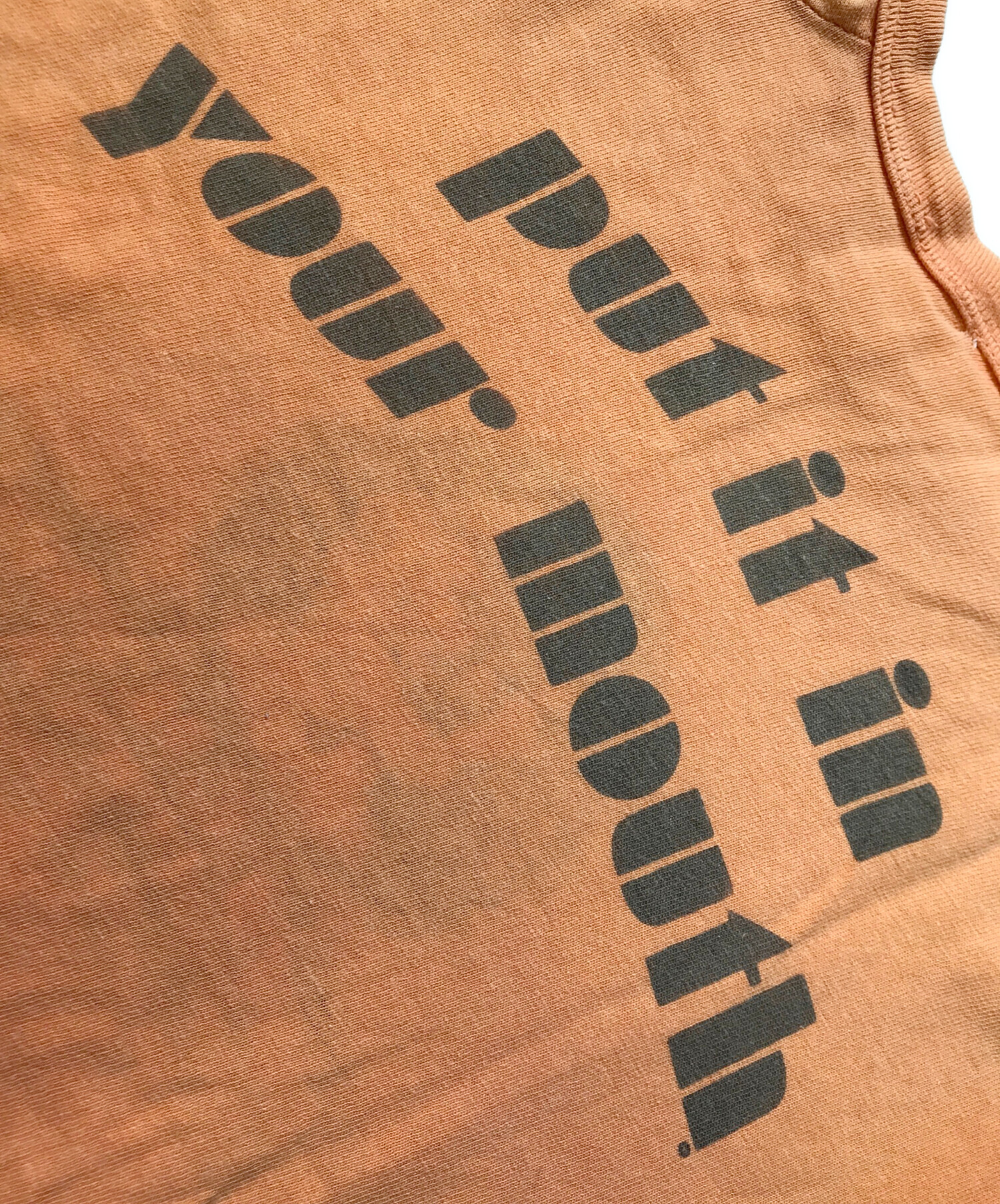 中古・古着通販】VINTAGE (ヴィンテージ) 染み込みプリントTシャツ 