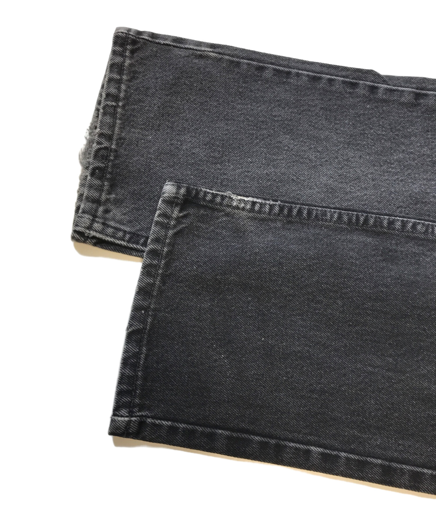 中古・古着通販】LEVI'S (リーバイス) 505後染めブラックデニムパンツ