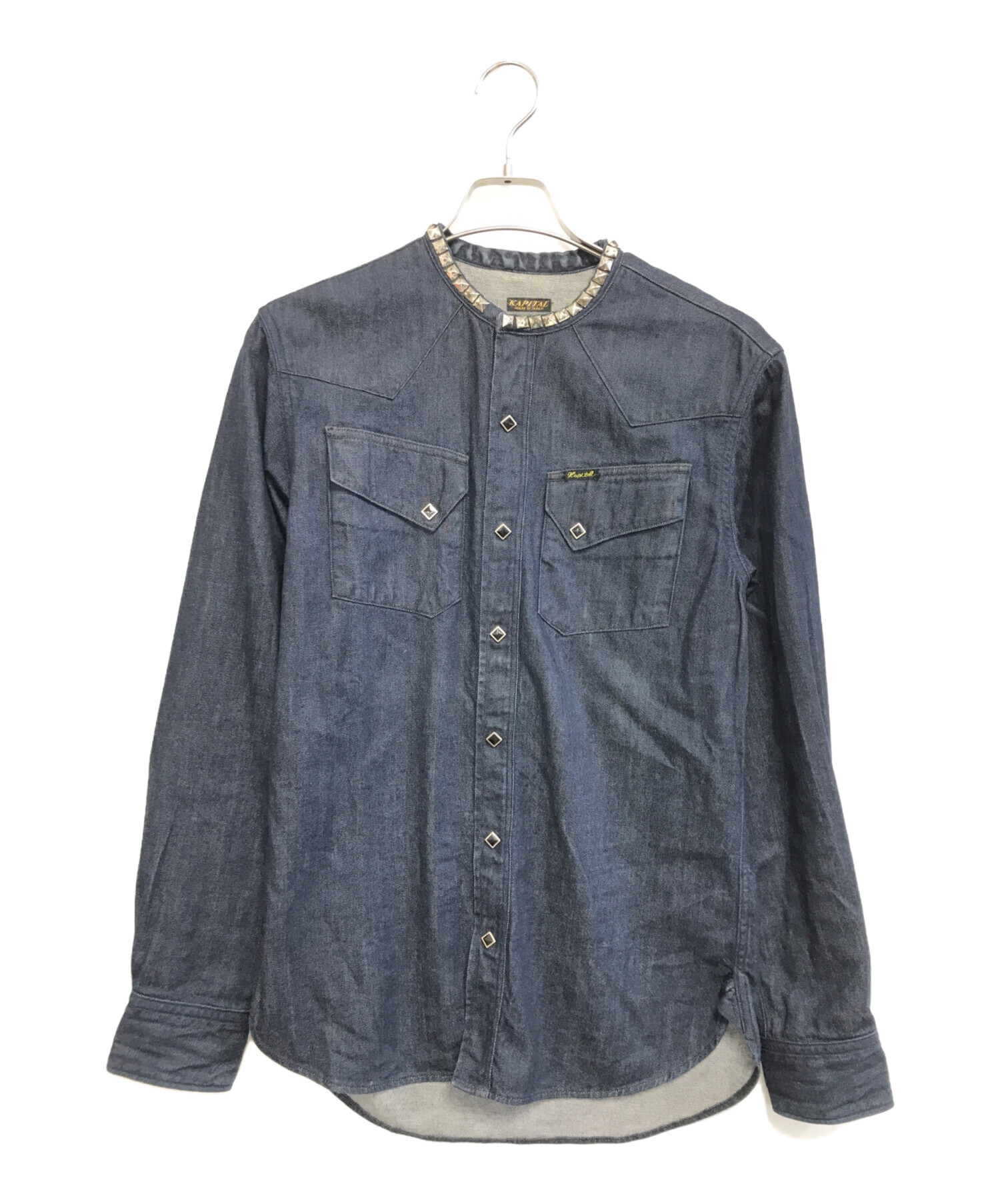 中古・古着通販】KAPITAL (キャピタル) スタッズカラー デニム長袖