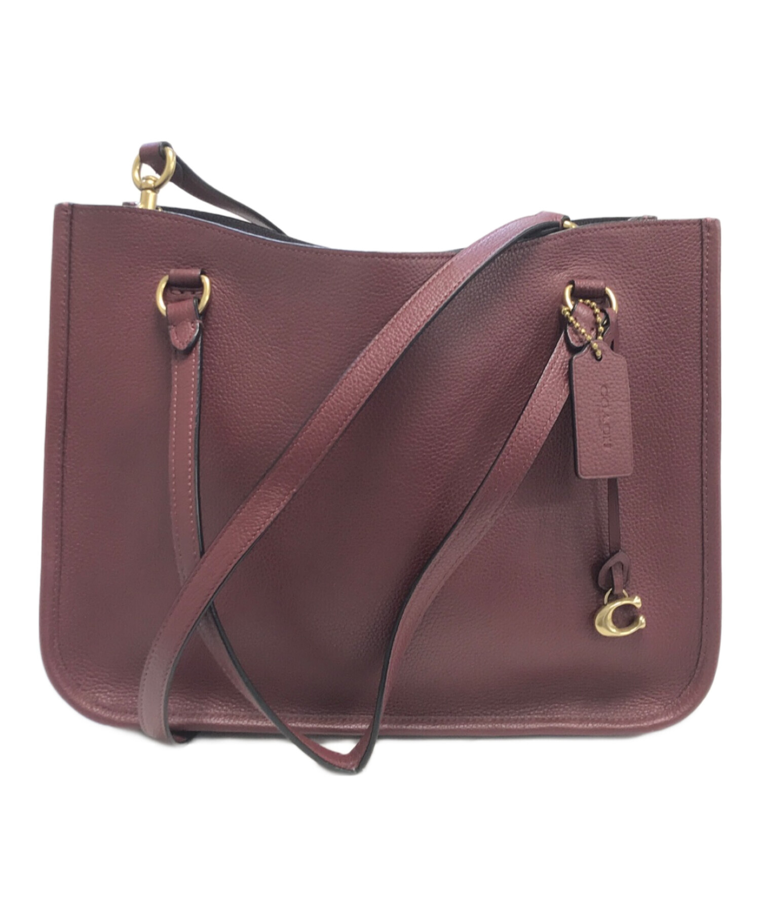 中古・古着通販】COACH (コーチ) 2WAYバッグ ワインレッド｜ブランド