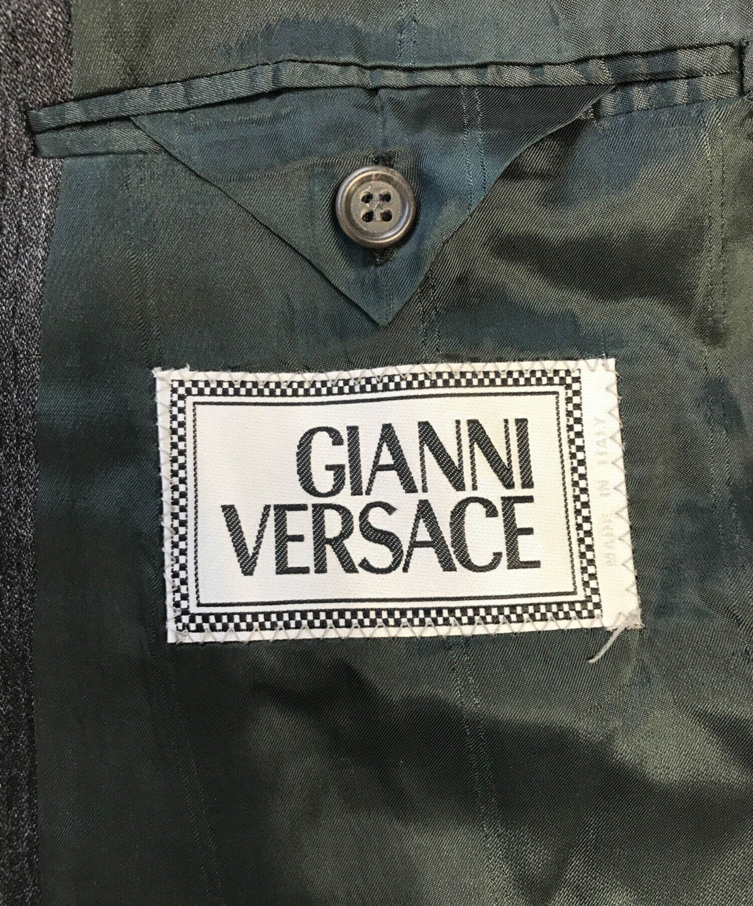 GIANNI VERSACE ダブル ライダースジャケット ジャンニヴェルサーチ 中古・古着通販】GIANNI VERSACE (ジャンニ・ヴェルサーチ) 80's