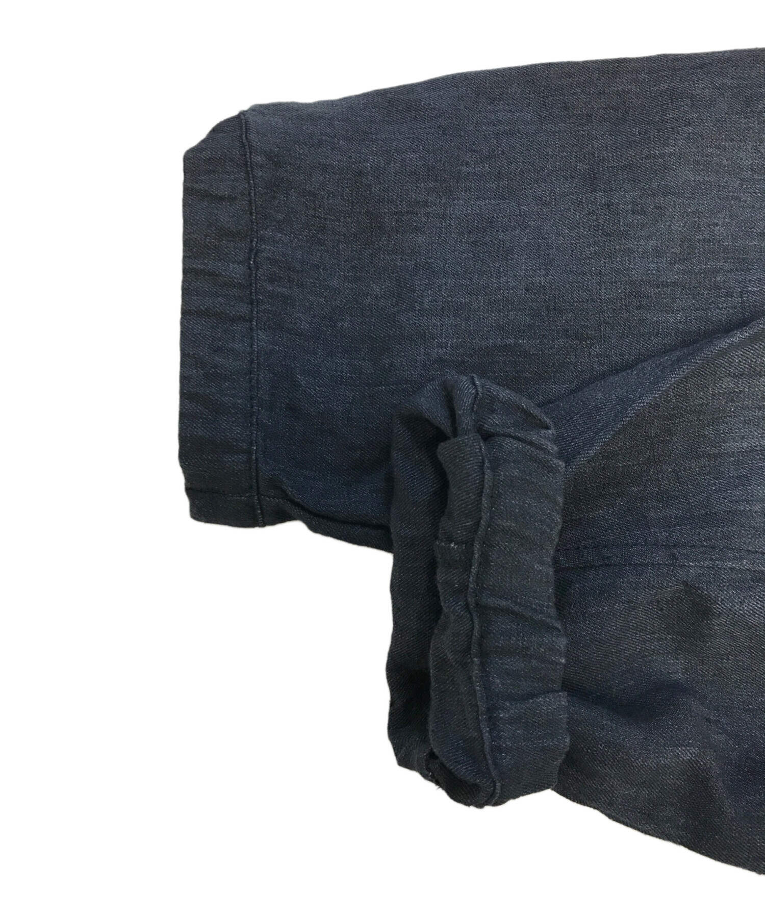 中古・古着通販】ATON (エイトン) HARD LINEN UTILITY JACKET ブラック