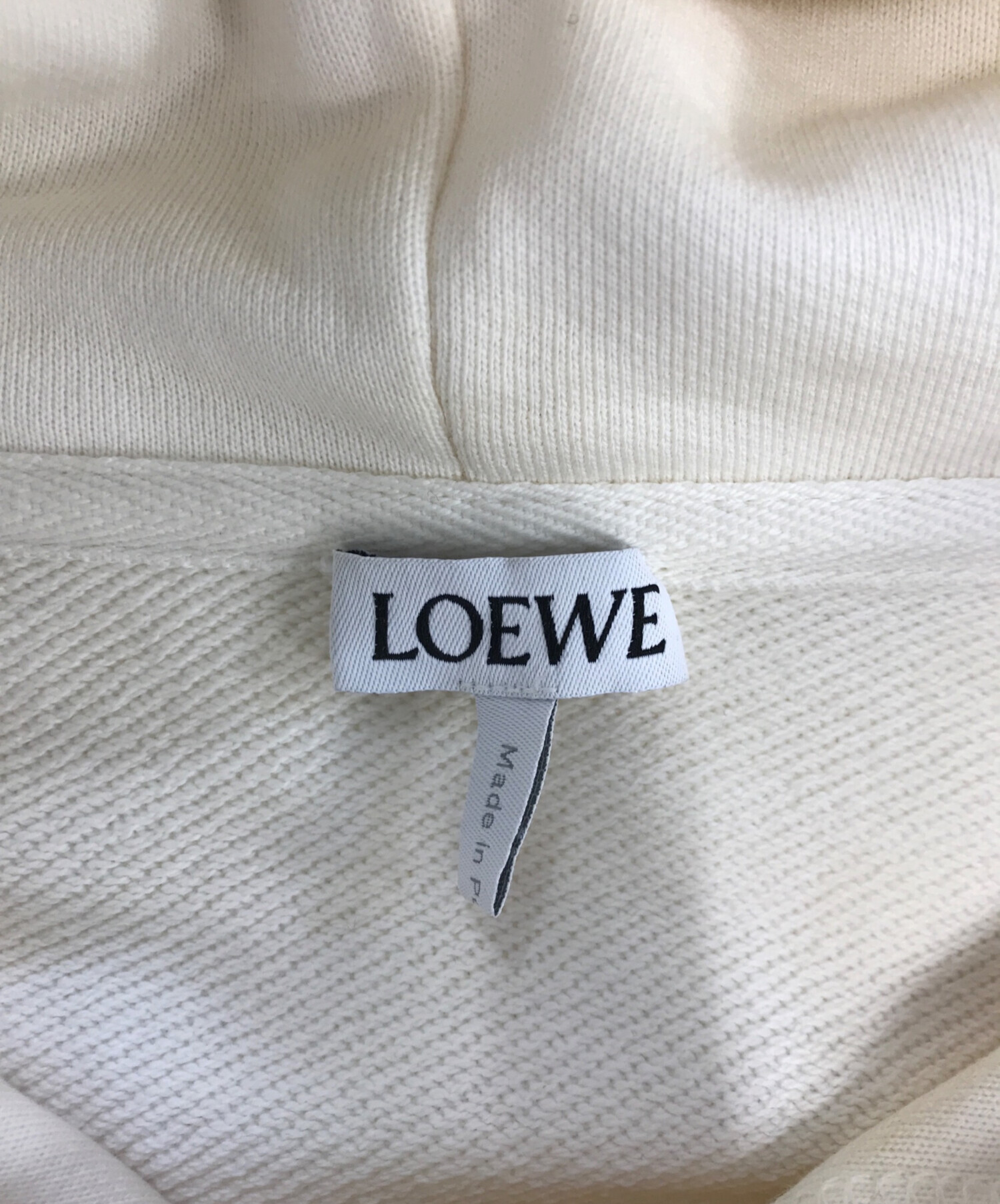 中古・古着通販】LOEWE (ロエベ) アナグラム レザーパッチ フーディー 