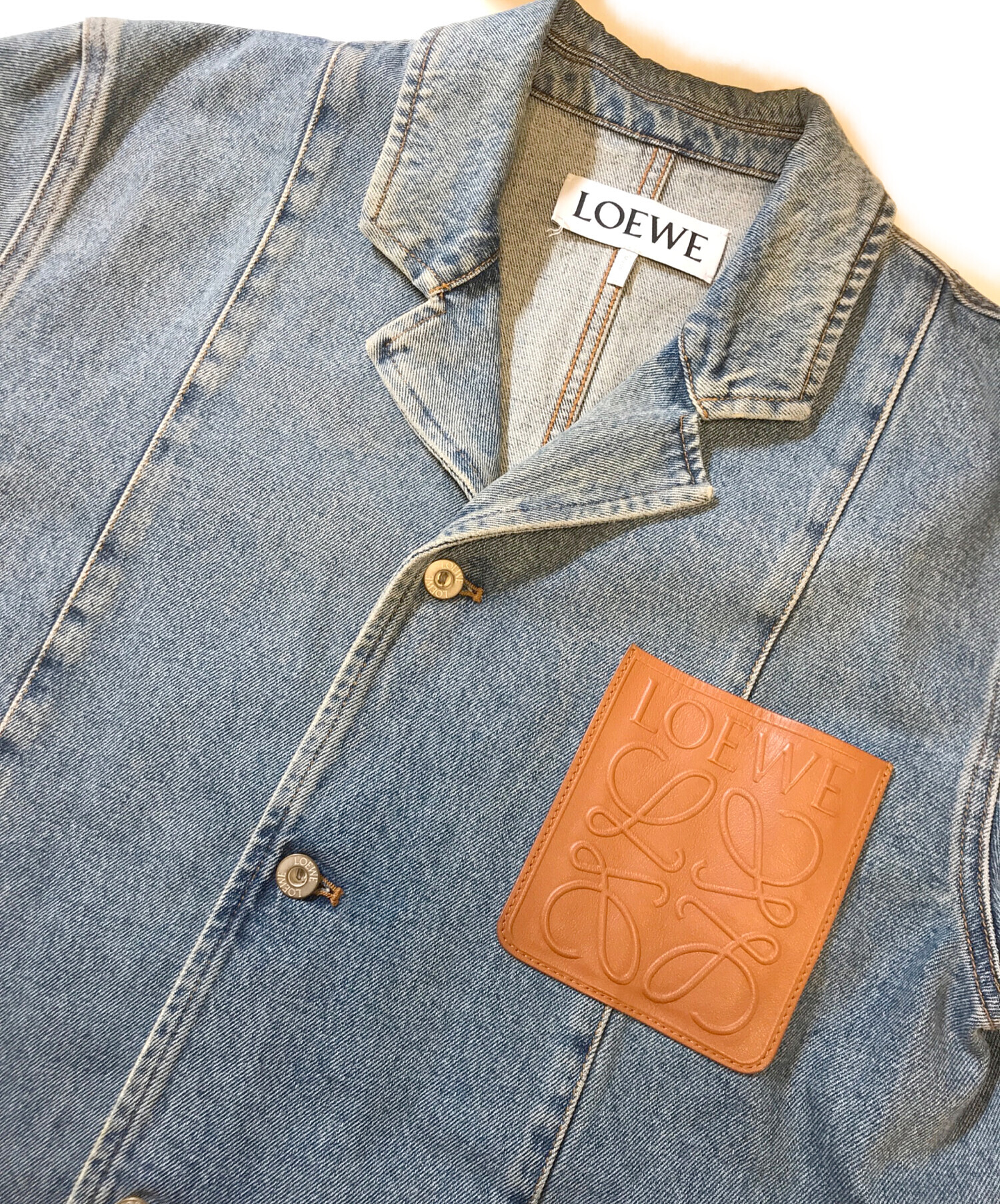 中古・古着通販】LOEWE (ロエベ) ワークウェア デニムジャケット 中古・古着通販】LOEWE (ロエベ) ワークウェア デニムジャケット