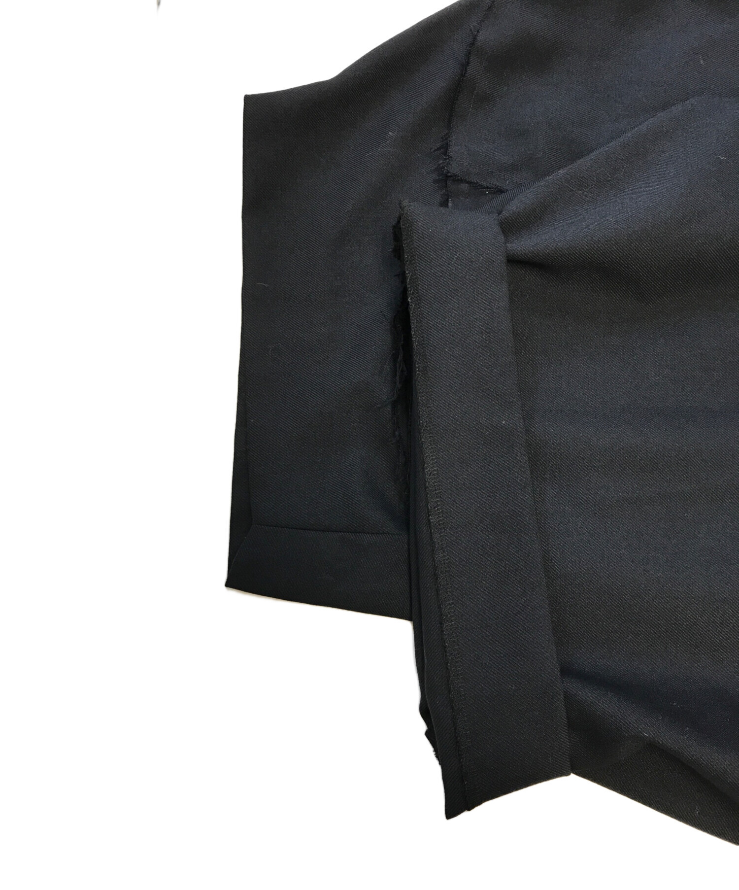 コムデ ギャルソン オム プリュス アシンメトリック パンツ ブラック 変形 M 中古・古着通販】COMME des GARCONS HOMME PLUS (コムデギャルソンオム