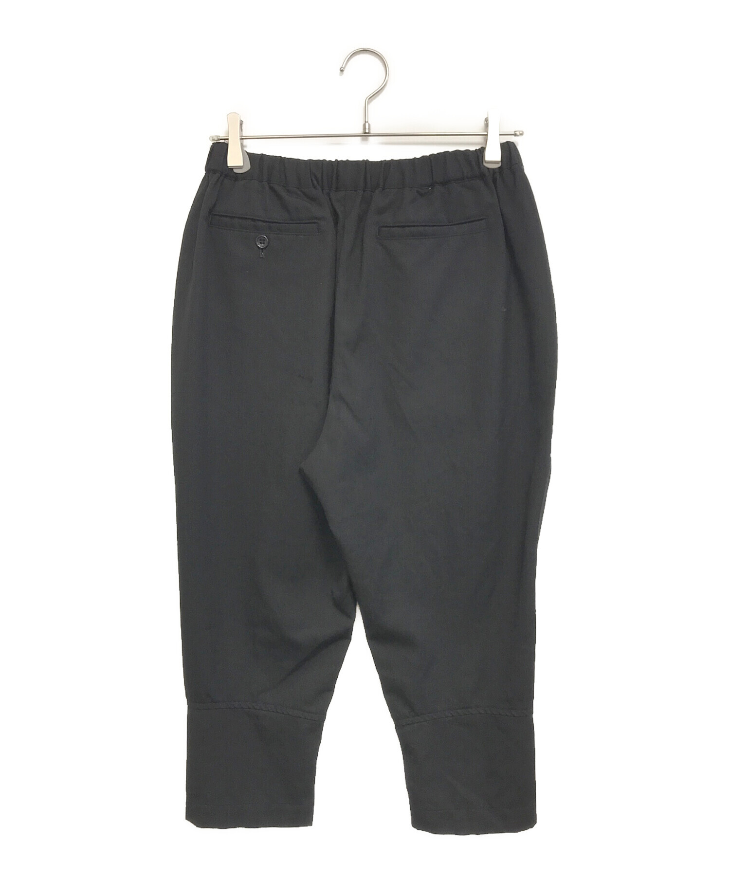 美品 ブラック コムデギャルソン イージーパンツ ポリ縮 ヘリンボーン S 中古・古着通販】BLACK COMME des GARCONS (ブラックコムデギャルソン