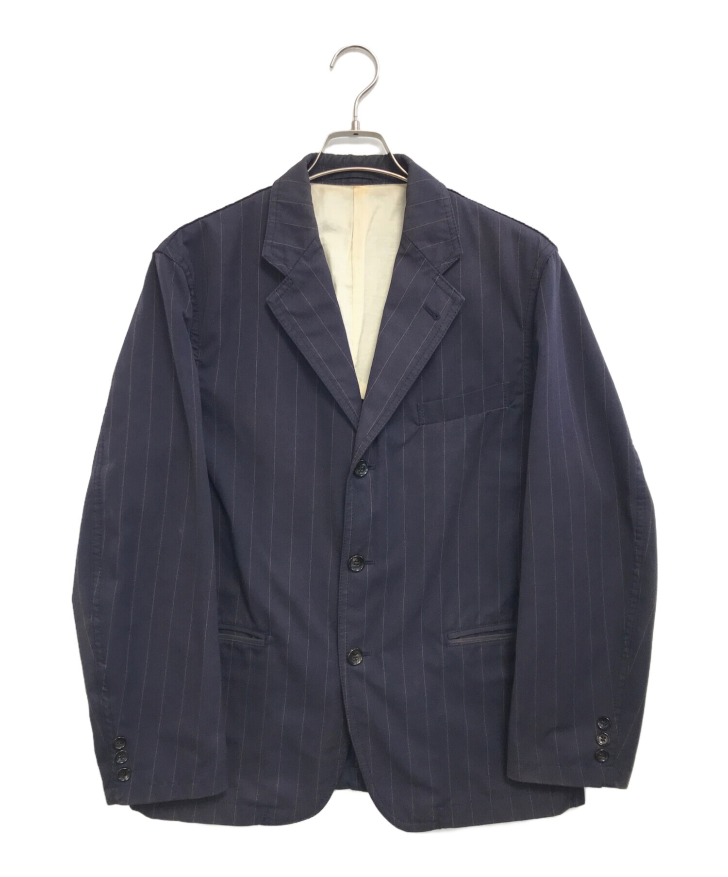 COMME des GARÇONS ネイビー テーラードジャケット M 日本製 中古・古着通販】COMME des GARCONS HOMME (コムデギャルソン オム
