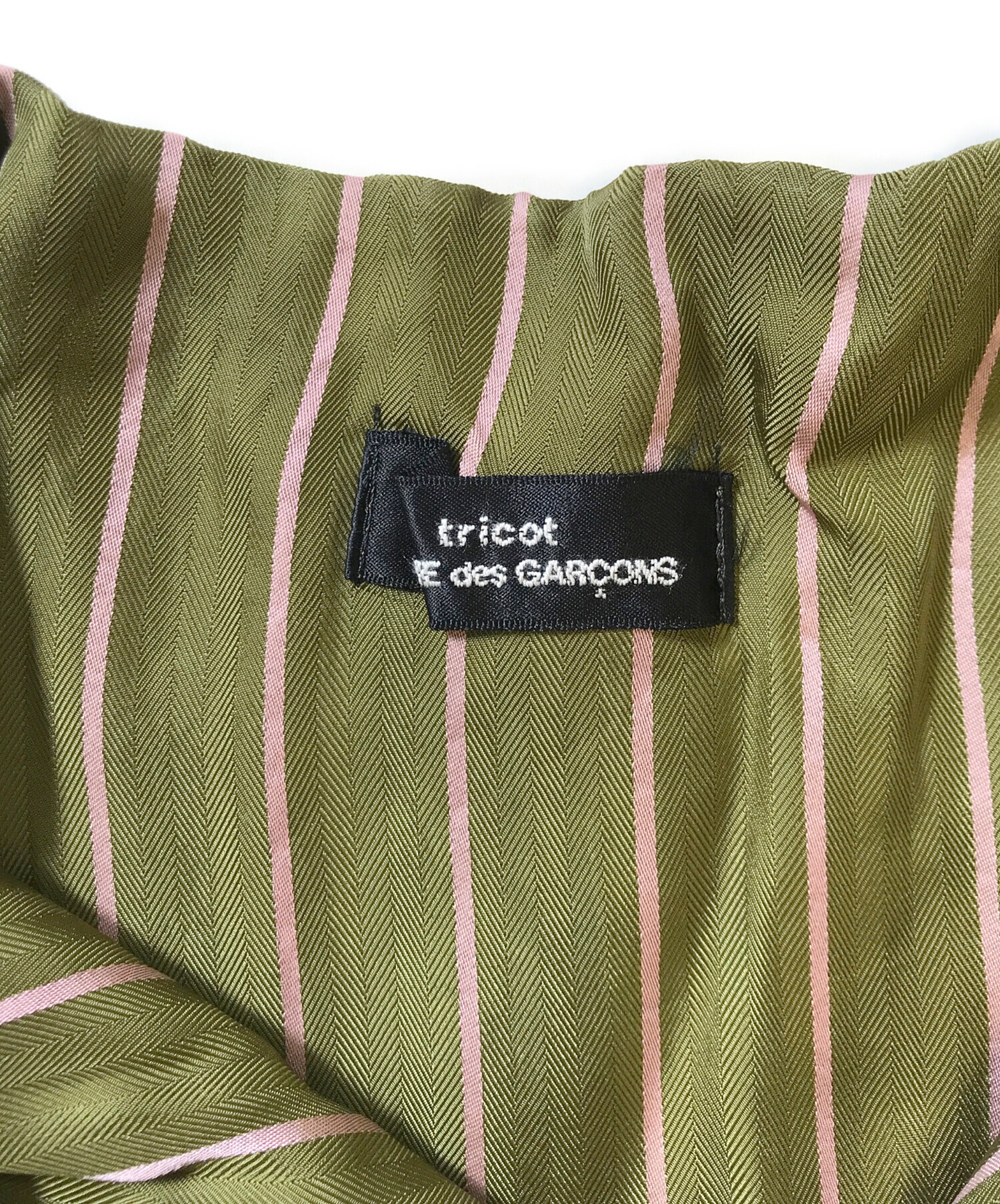 【新品／未使用】tricot COMME des GARÇONS ジャケット トリココムデギャルソンtricot COMME des GARCONSウール切替ギザギザ