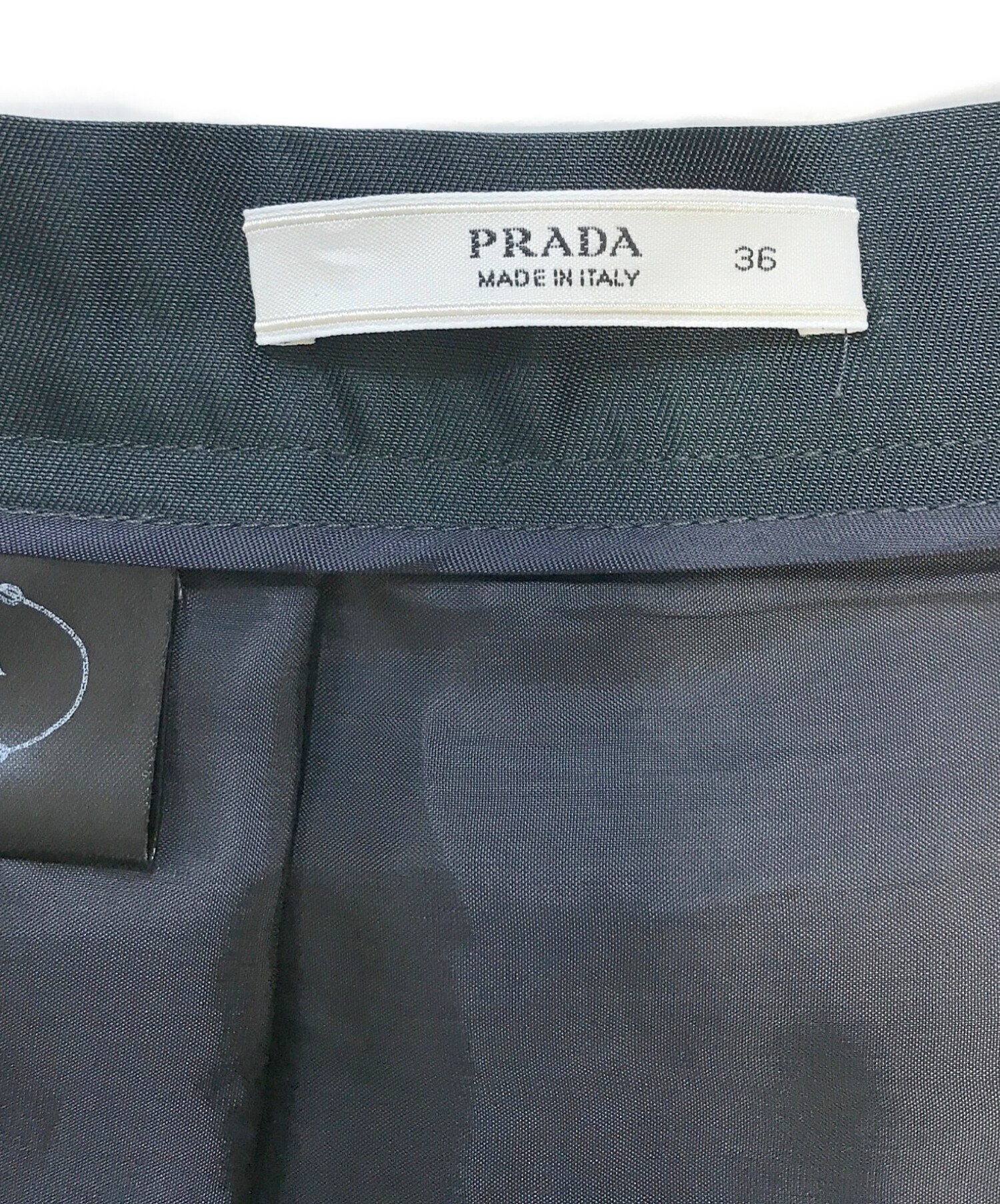 中古・古着通販】PRADA (プラダ) プリーツスカート グレー サイズ:36
