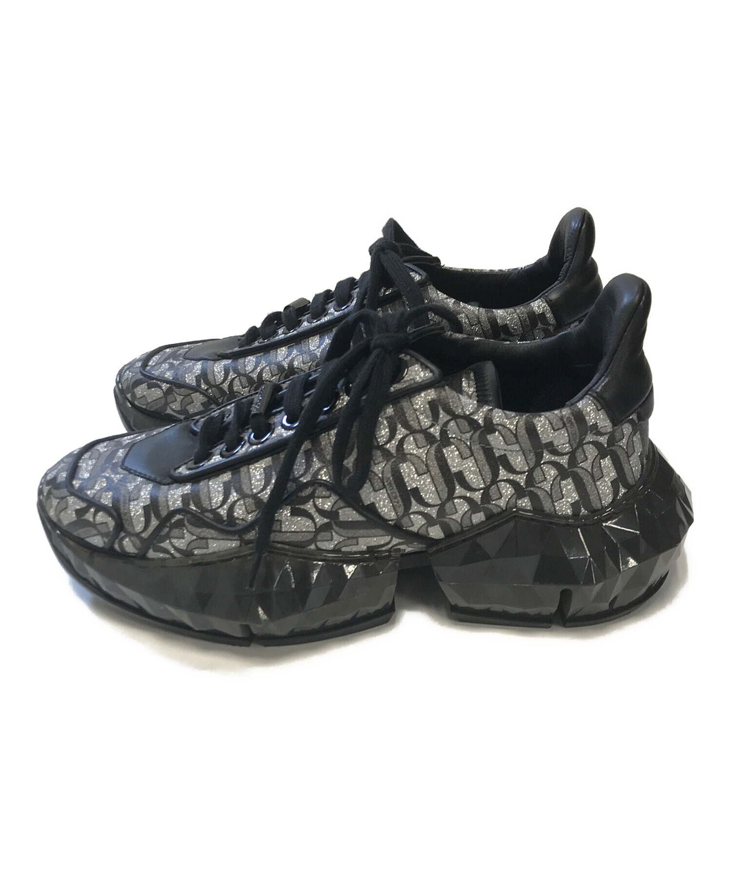 中古・古着通販】JIMMY CHOO (ジミーチュウ) ダイヤモンドスニーカー