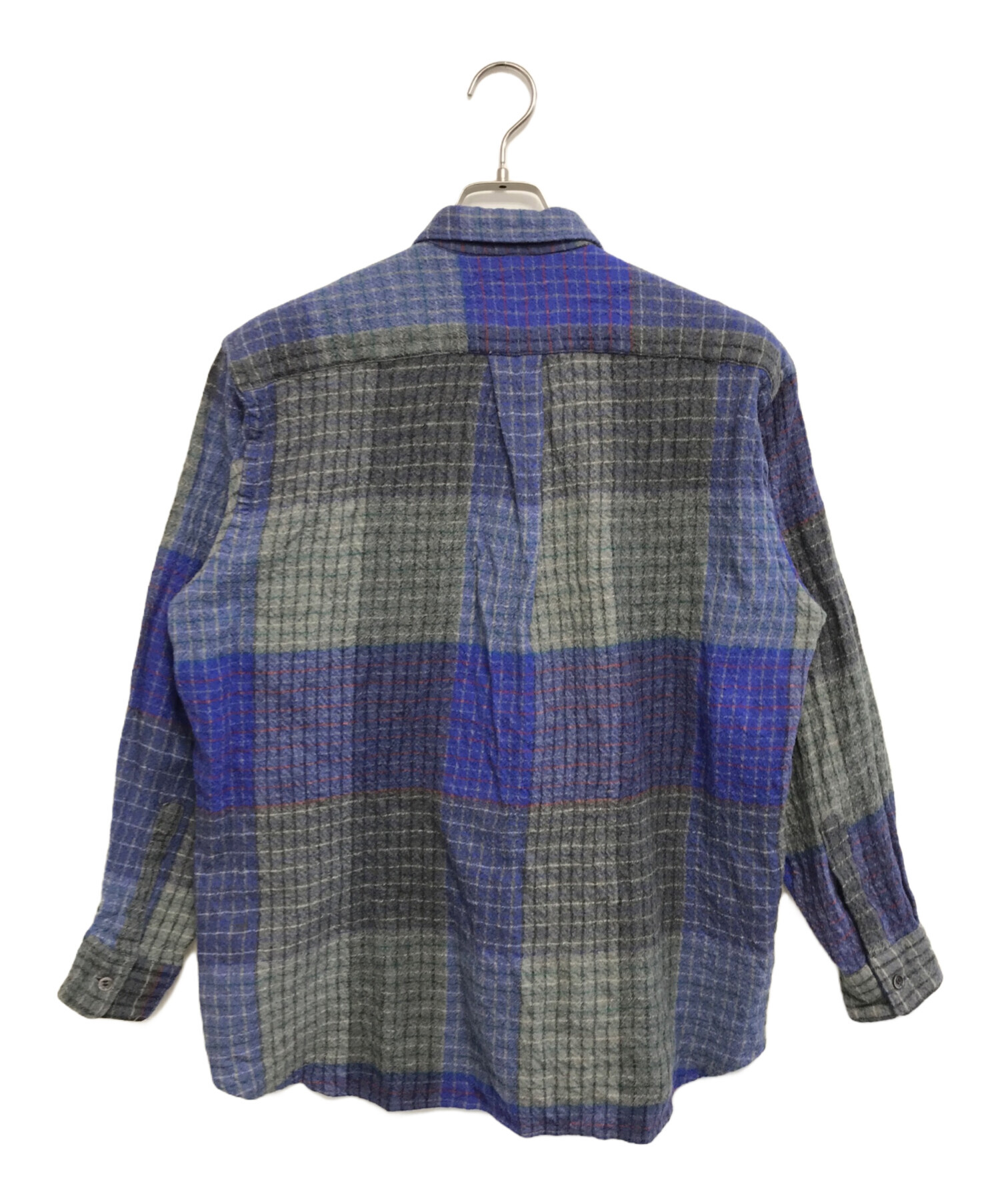 05aw コムデギャルソンシャツ チェックブルゾン アーカイブ ロゴ 縮絨 中古・古着通販】COMME des GARCONS HOMME (コムデギャルソン オム) 縮