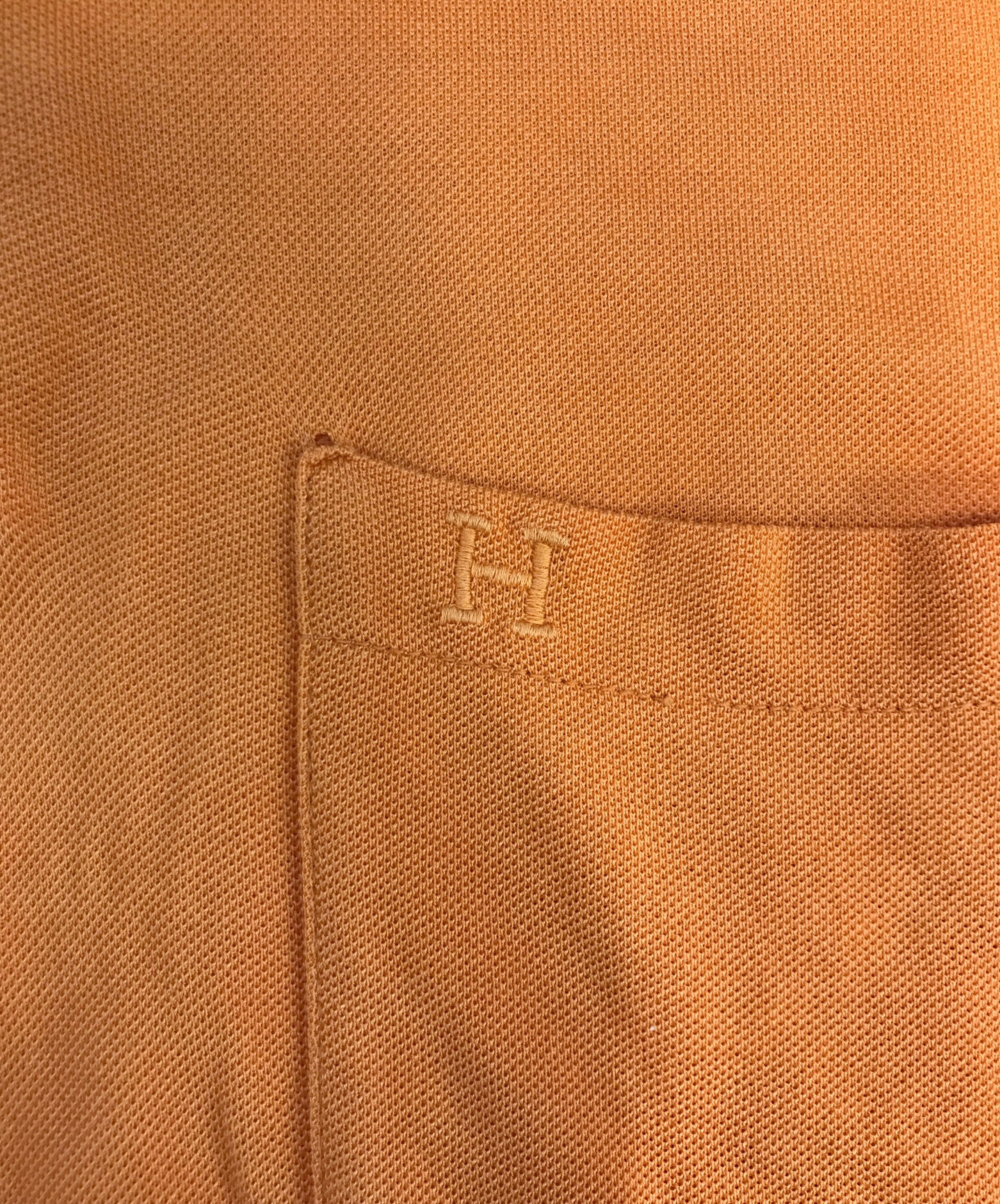 中古・古着通販】HERMES (エルメス) Hロゴポロシャツ オレンジ サイズ