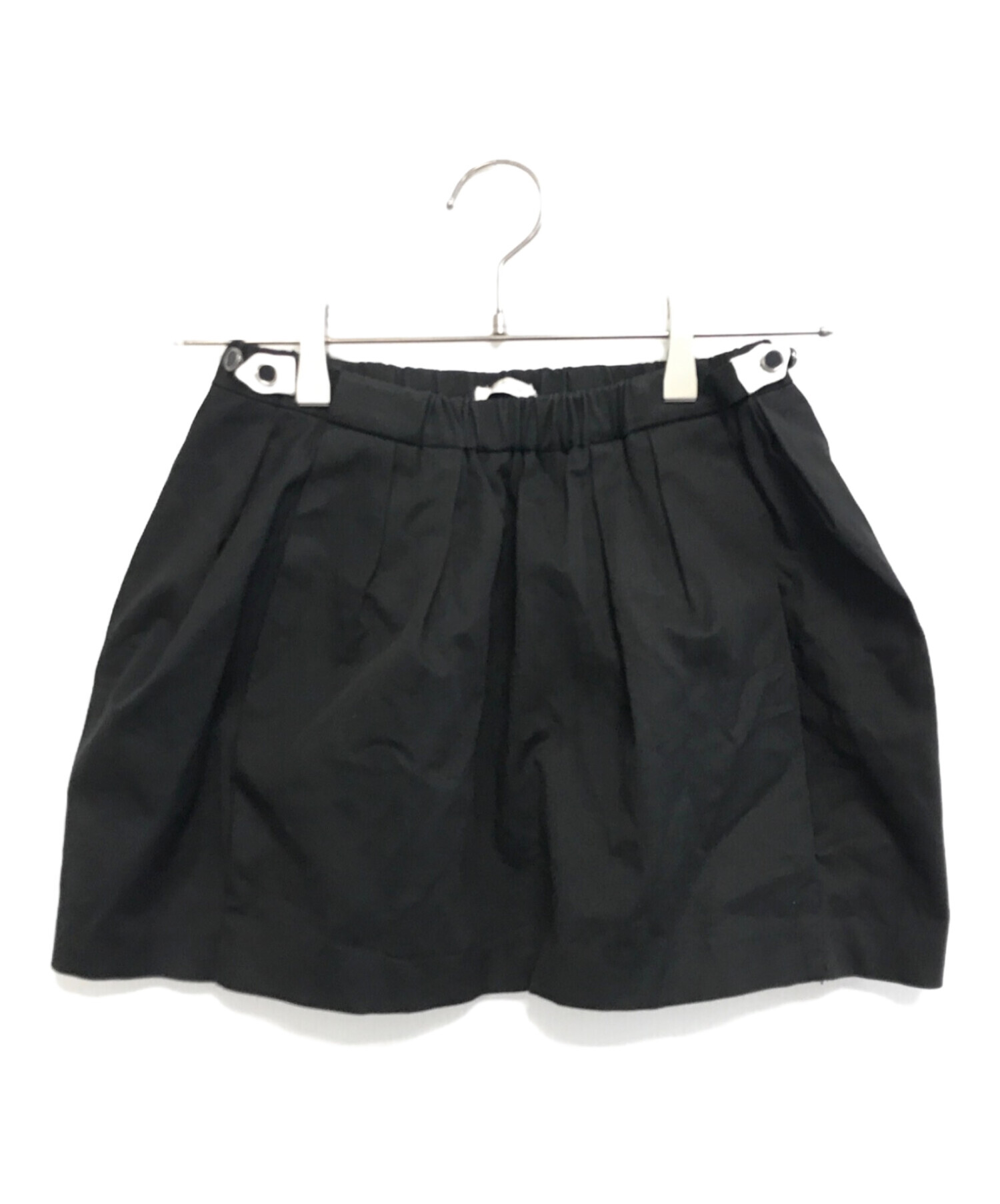 中古・古着通販】MIU MIU (ミュウミュウ) 00's ミニスカート ブラック 中古・古着通販】MIU MIU (ミュウミュウ) 00's ミニスカート ブラック