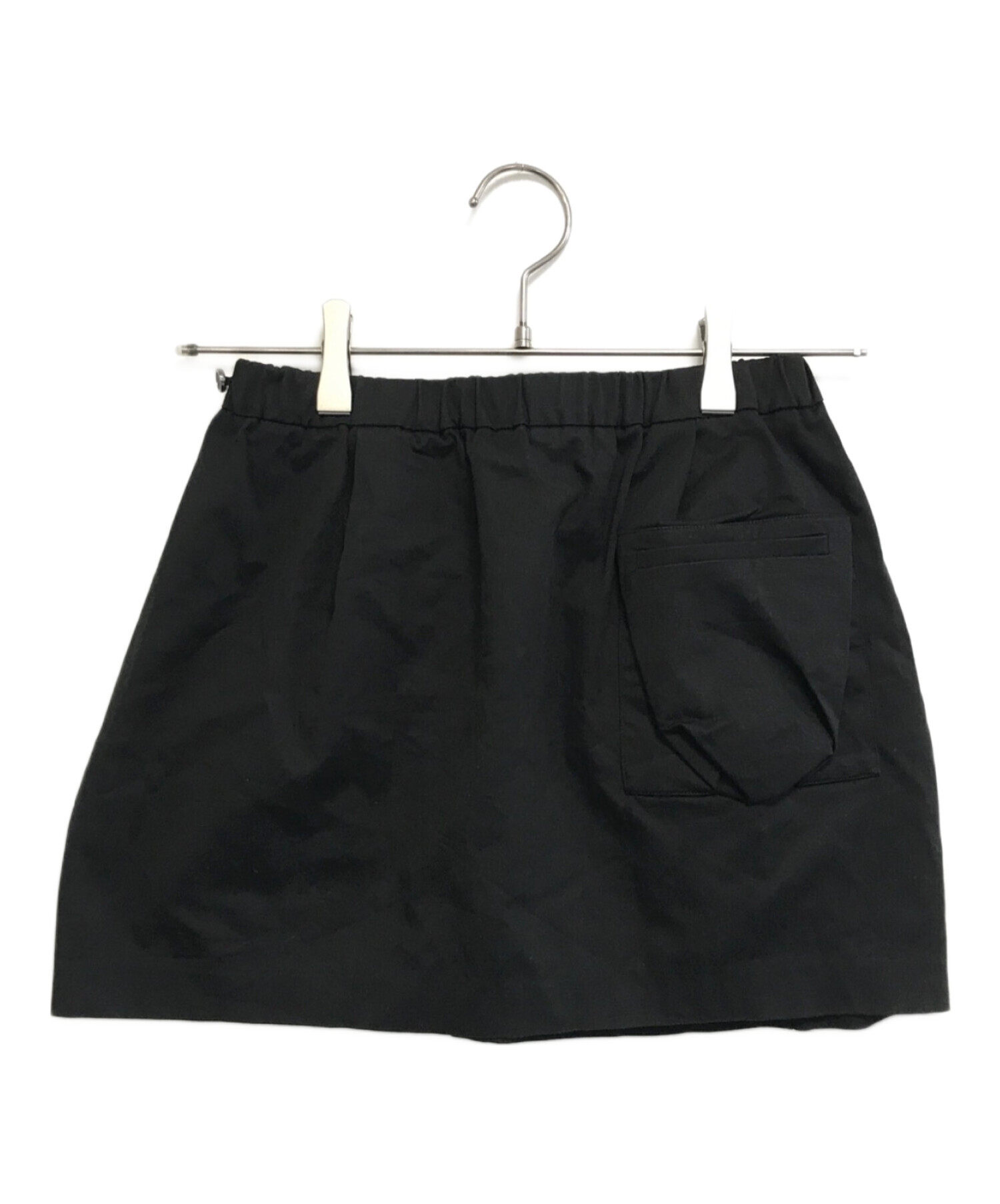 中古・古着通販】MIU MIU (ミュウミュウ) 00's ミニスカート ブラック 中古・古着通販】MIU MIU (ミュウミュウ) 00's ミニスカート ブラック