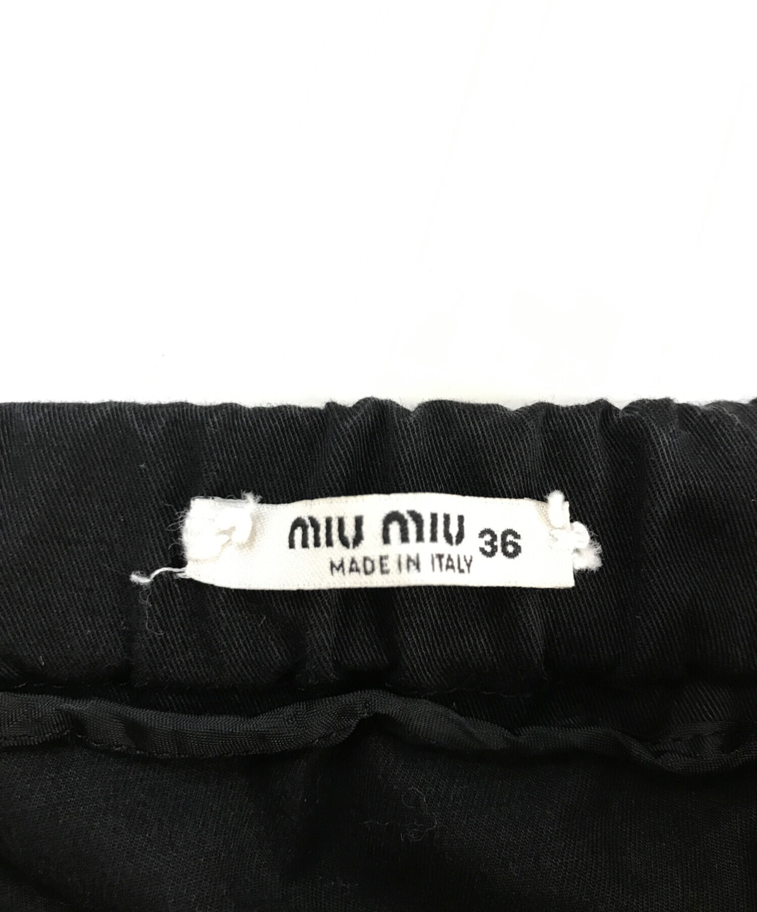 中古・古着通販】MIU MIU (ミュウミュウ) 00's ミニスカート ブラック