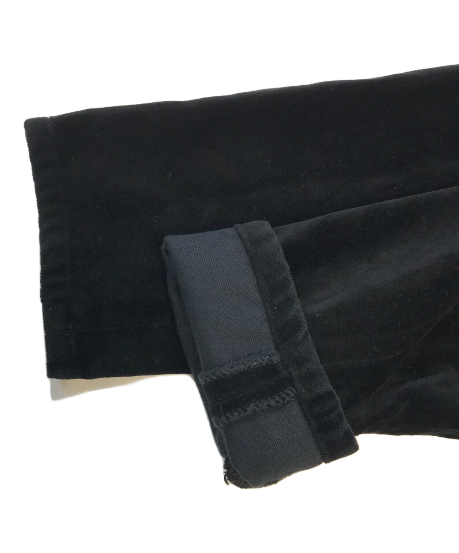 希少！90年代 HELMUT LANG ブラックカットソー 中古・古着通販】HELMUT LANG (ヘルムートラング) 90's 切替ベロア