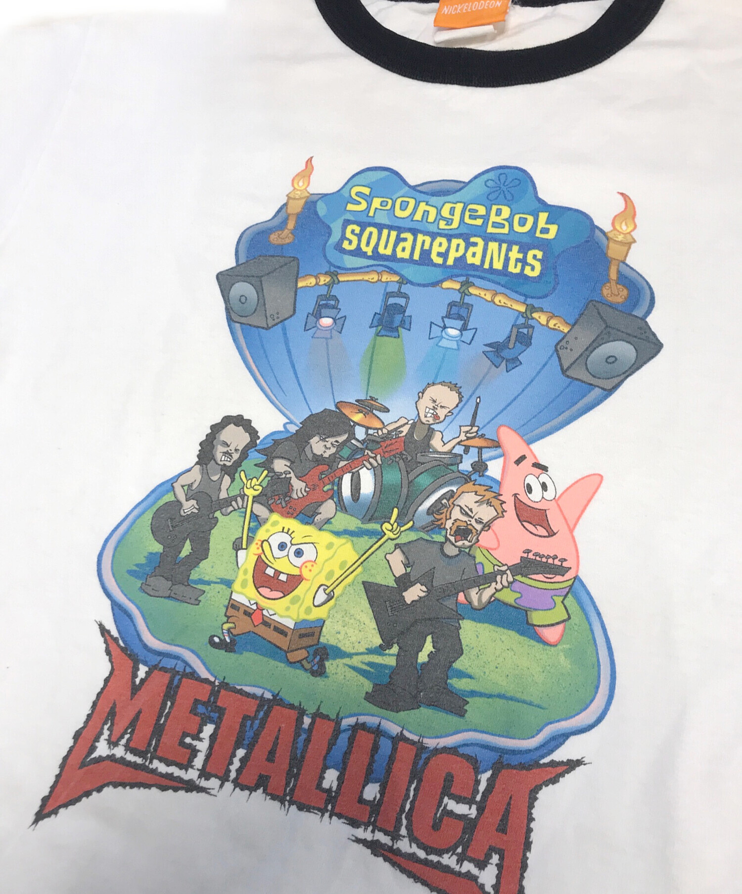 中古・古着通販】キャラクターTシャツ (キャラクターTシャツ) スポンジ