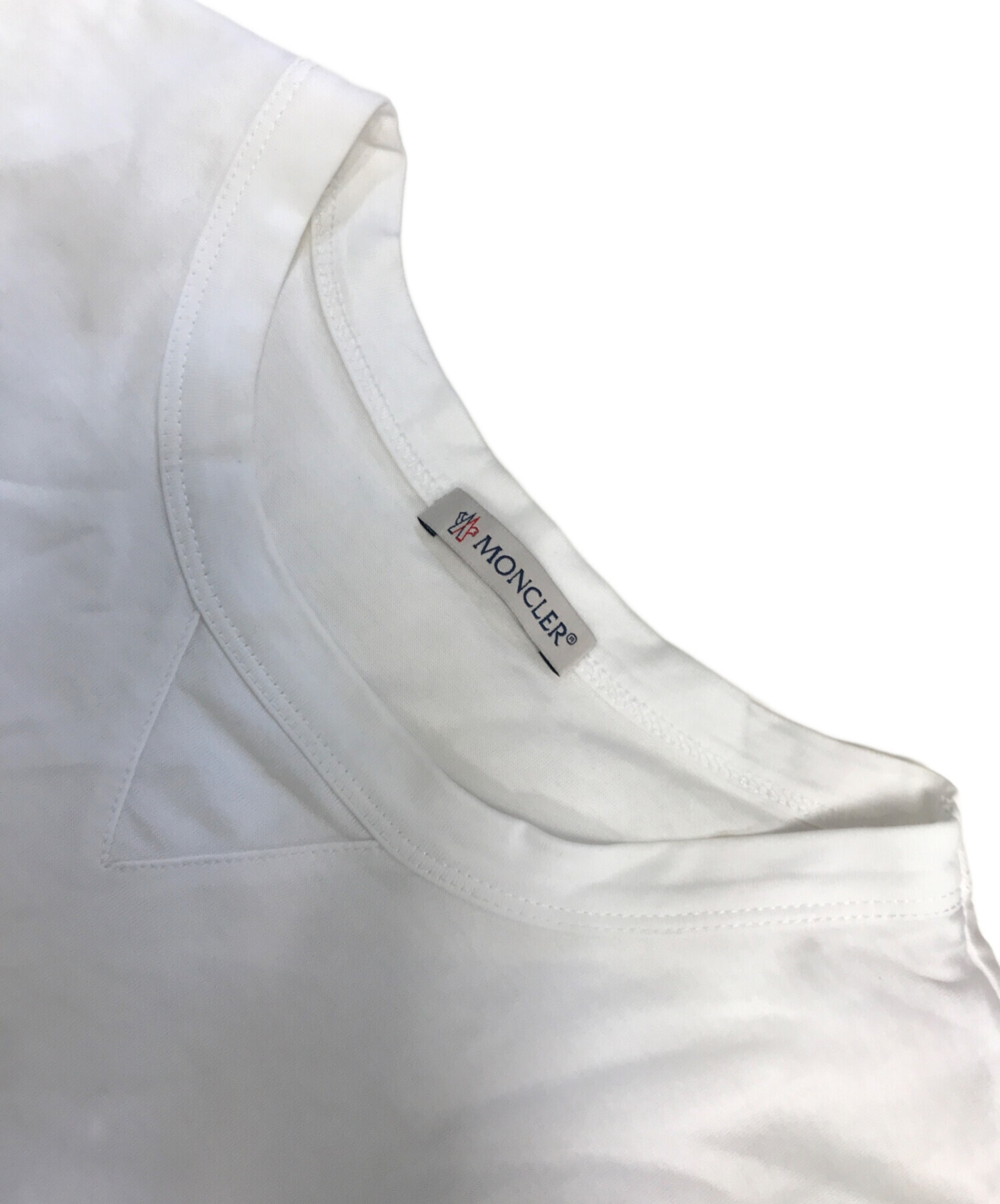 中古・古着通販】MONCLER (モンクレール) MAGLIA T-SHIRT ホワイト