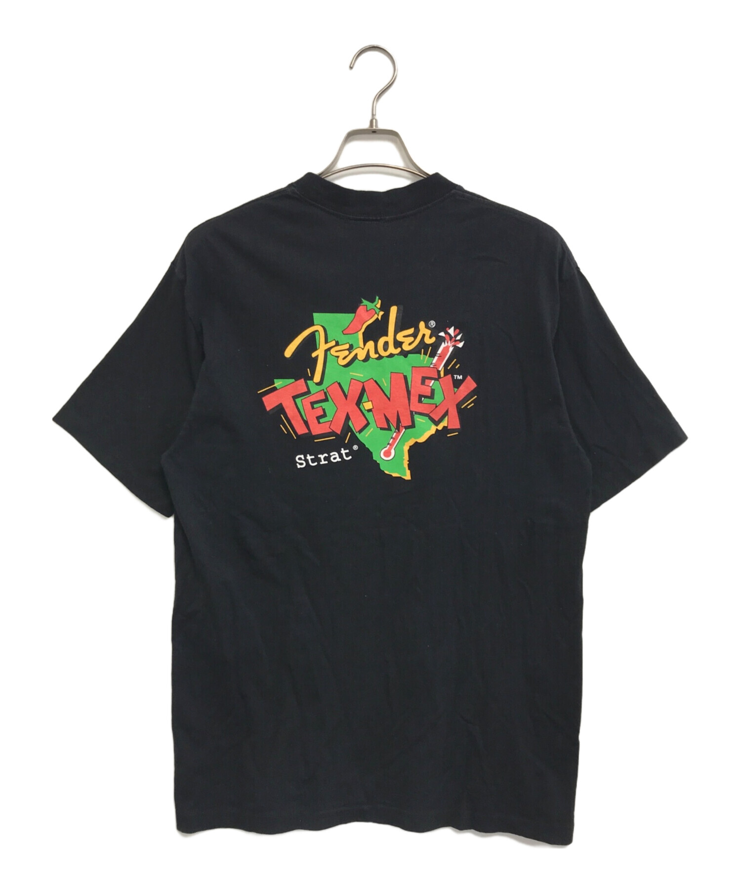 中古・古着通販】FENDER (フェンダー) プリントTシャツ ブラック