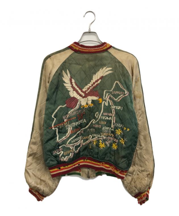 中古・古着通販】VINTAGE (ヴィンテージ) スカジャン グリーン サイズ