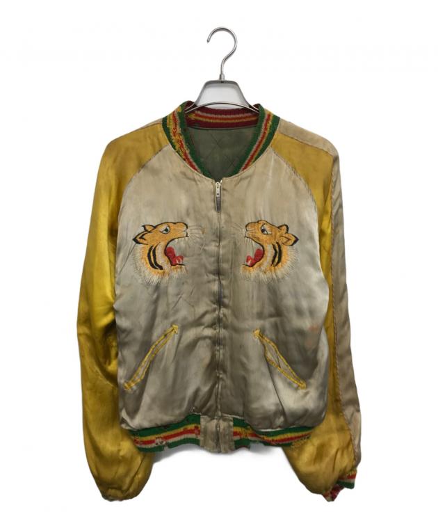 c*e様 50's ヴィンテージスカジャン 中古・古着通販】VINTAGE (ヴィンテージ) スカジャン グリーン サイズ