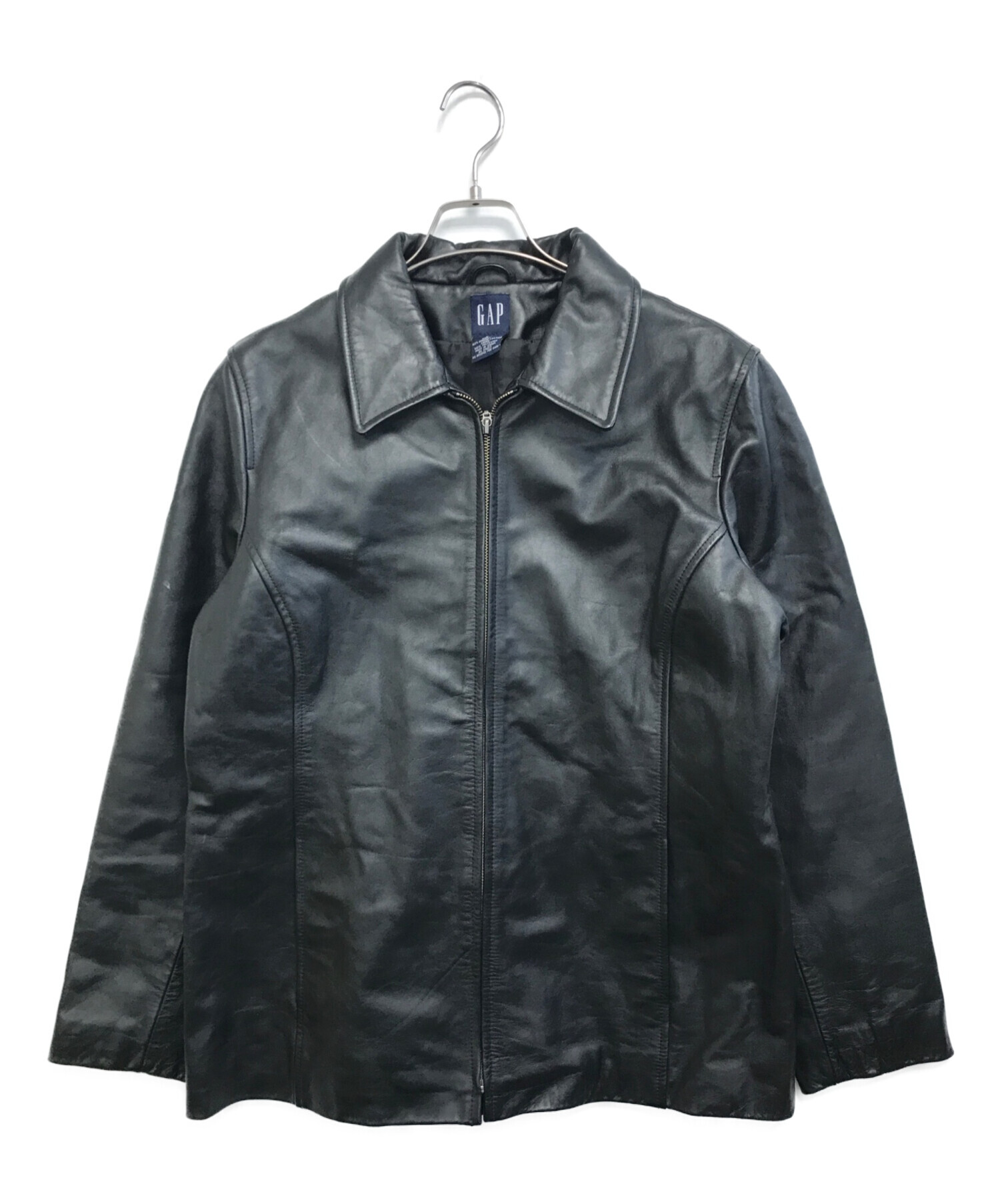 特割‼️OLDGAP 黒 レザージャケット美品、サイズXL実寸確認‼️ 中古・古着通販】GAP (ギャップ) レザージャケット ブラック サイズ:L