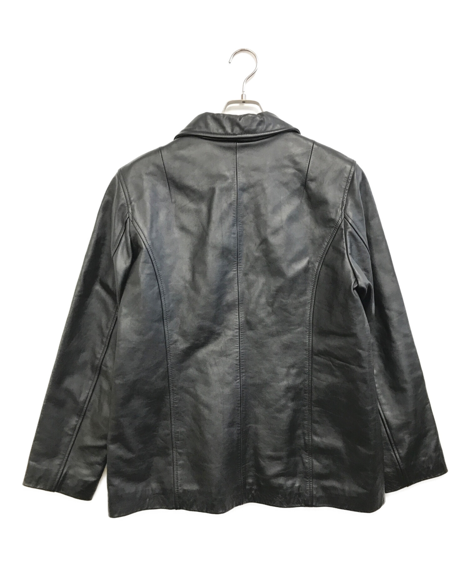 中古・古着通販】GAP (ギャップ) レザージャケット ブラック サイズ:L