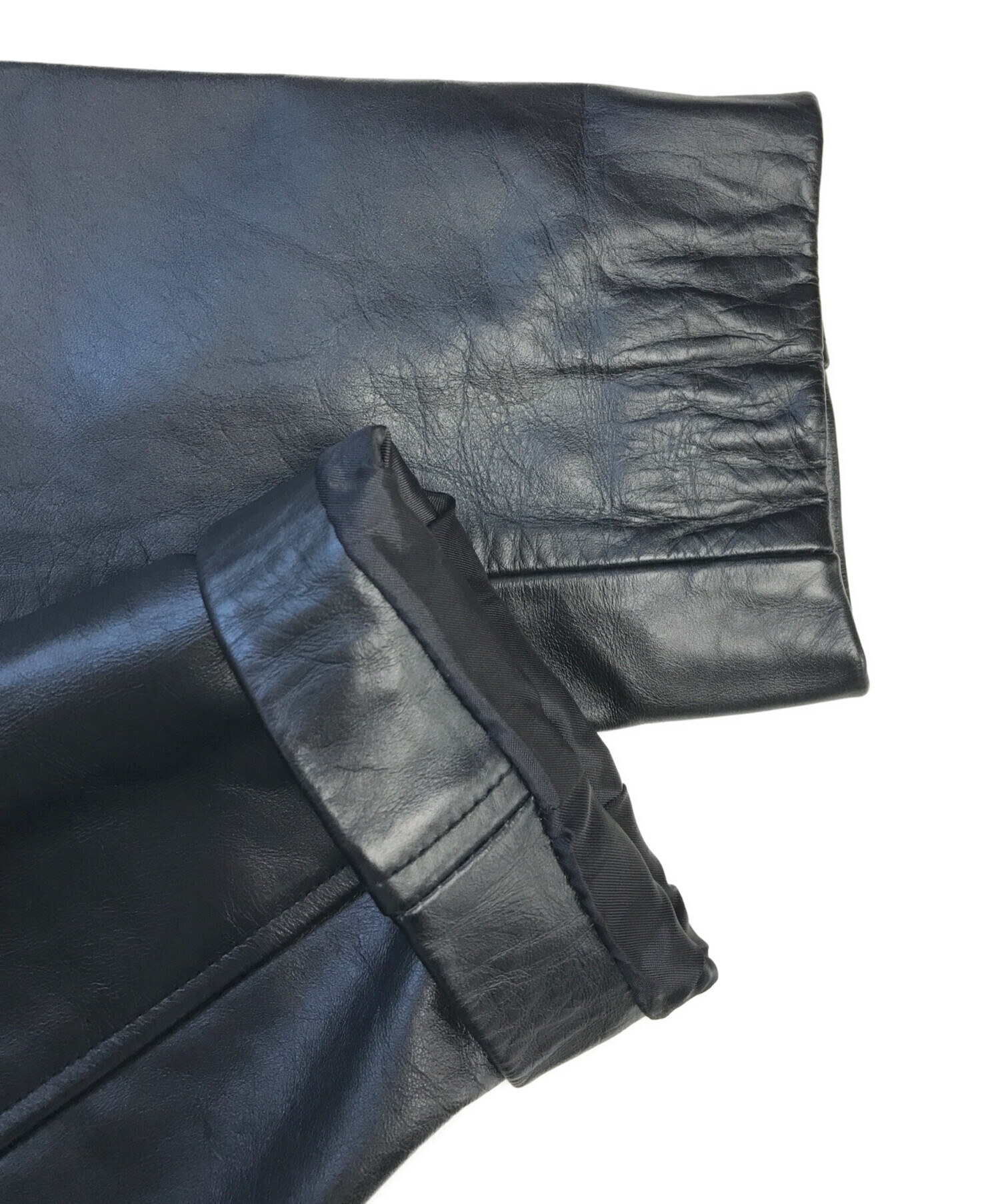 中古・古着通販】GAP (ギャップ) レザージャケット ブラック サイズ:L