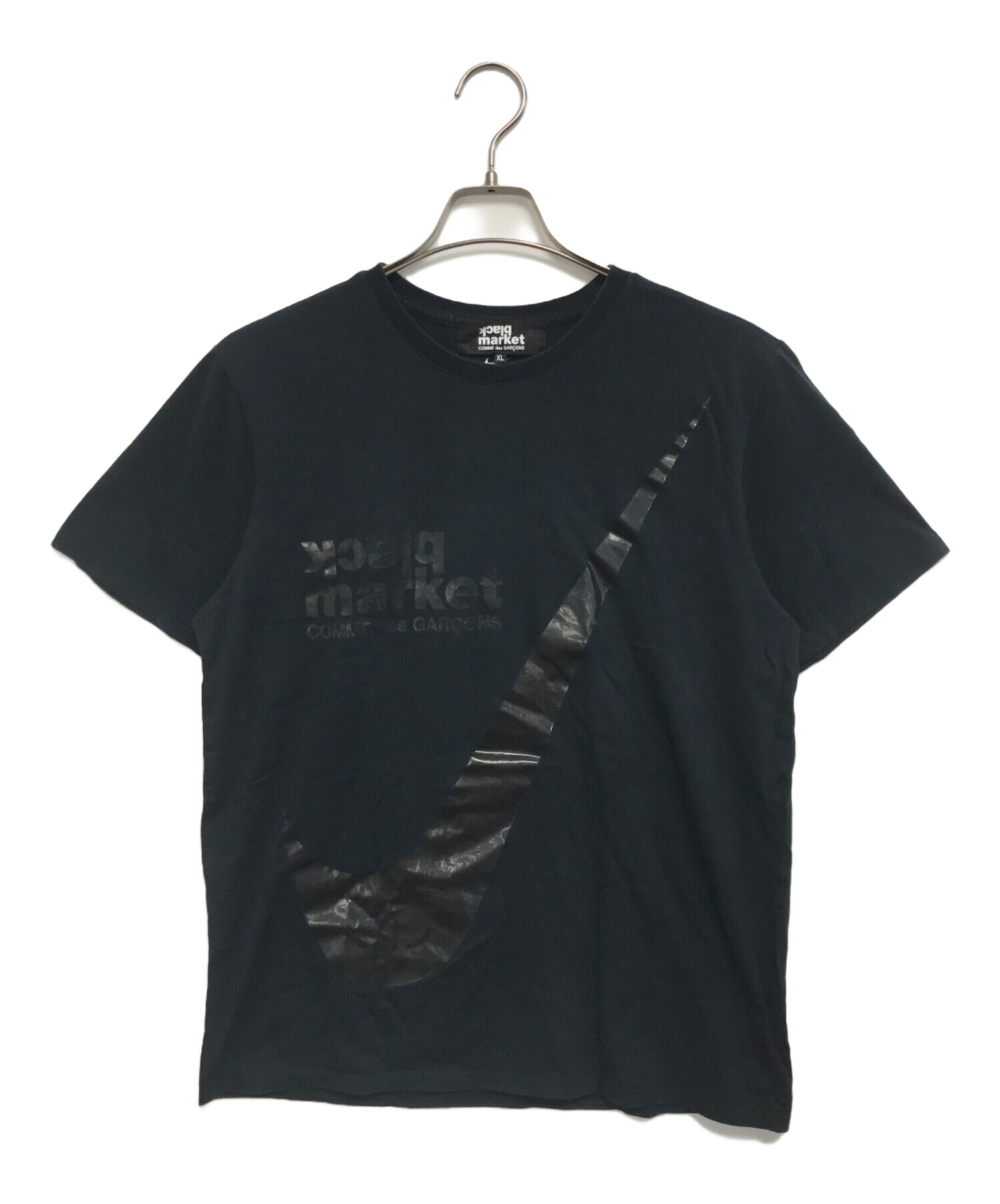 美品 Comme des Garcons コムデギャルソン OT-T023 「NIKE」 半袖Tシャツ L コットン100％ AD2017 レディース AY5921A60 COMME des GARCONS - 美品 Comme des Garcons コムデギャルソン OT