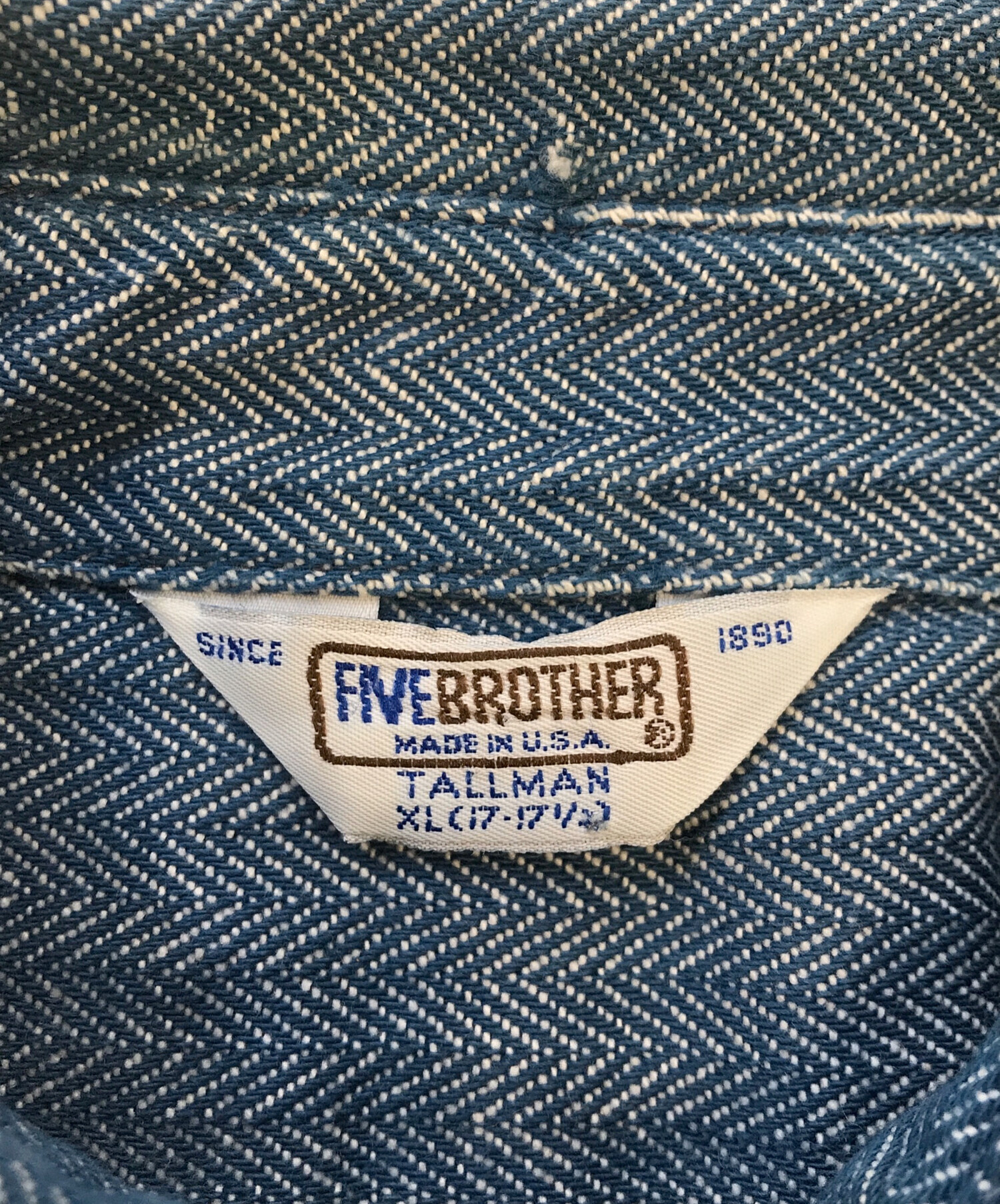 中古・古着通販】FIVE BROTHER (ファイブブラザー) ヘリンボーンデニム