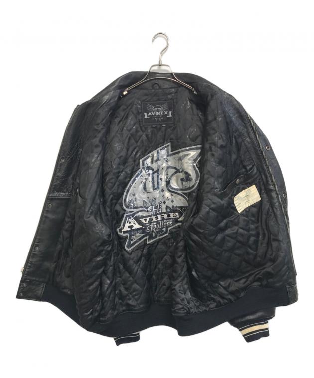 中古・古着通販】AVIREX (アヴィレックス) レザージャケット ブラック