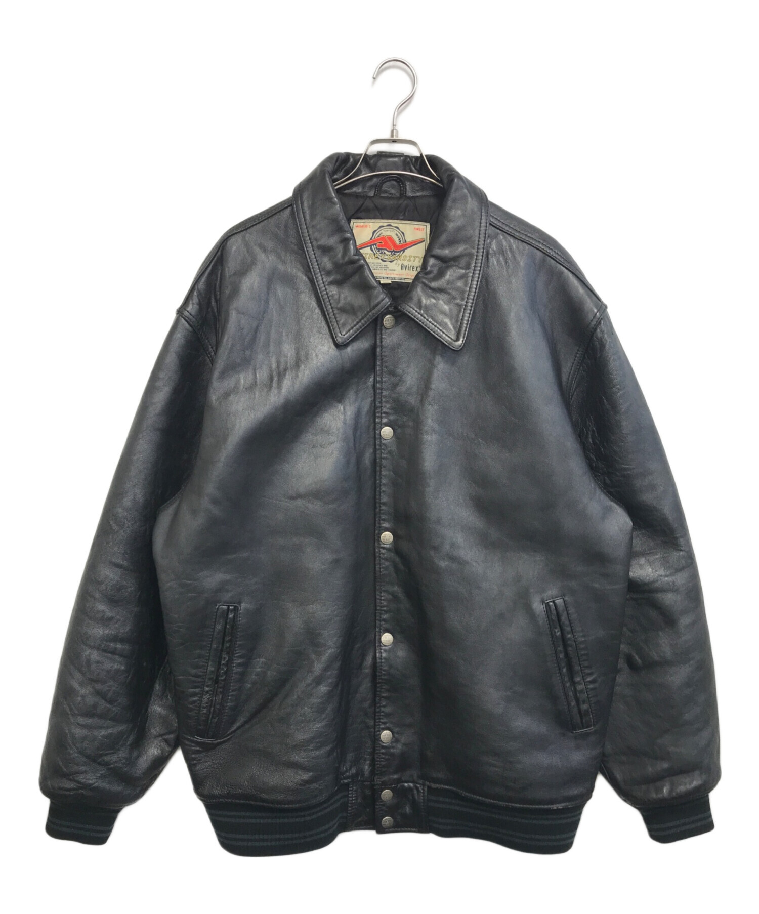 中古・古着通販】AVIREX (アヴィレックス) レザージャケット ブラック