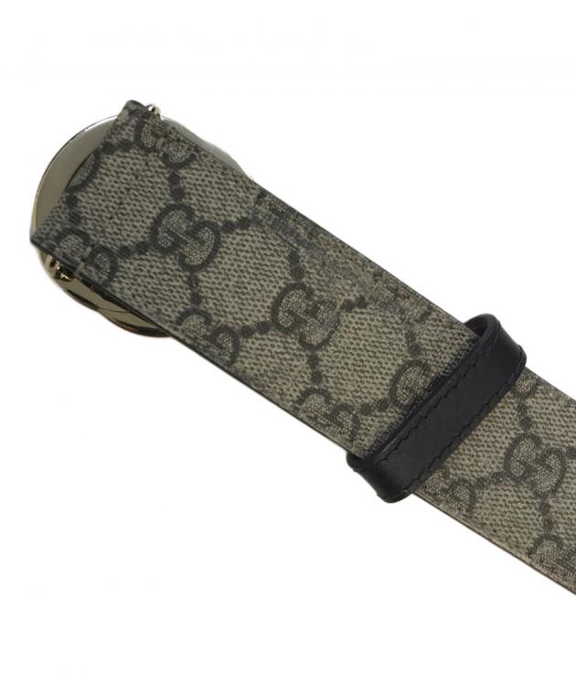 新品同様 グッチ インターロッキングG ベルト メンズ カーキ 38 95cm 中古・古着通販】GUCCI (グッチ) インターロッキングGGベルト カーキ
