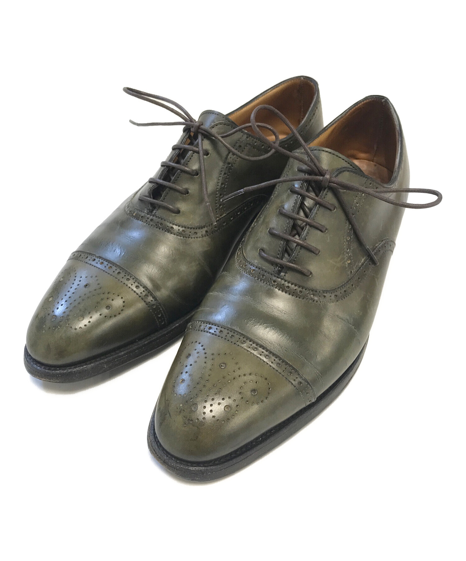 中古・古着通販】JOHN LOBB (ジョンロブ) メダリオンシューズ グリーン