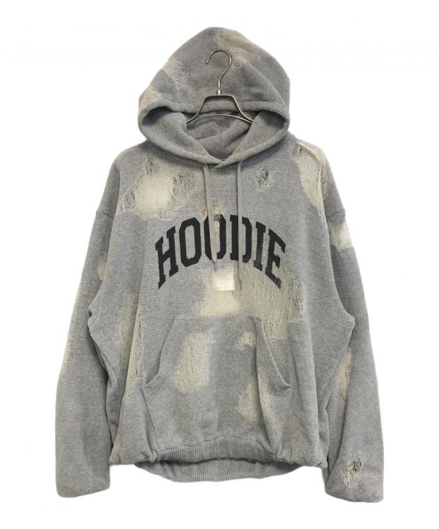 中古・古着通販】doublet (ダブレット) RIPPED OFF KNIT HOODIE グレー