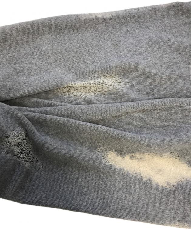 中古・古着通販】doublet (ダブレット) RIPPED OFF KNIT HOODIE グレー