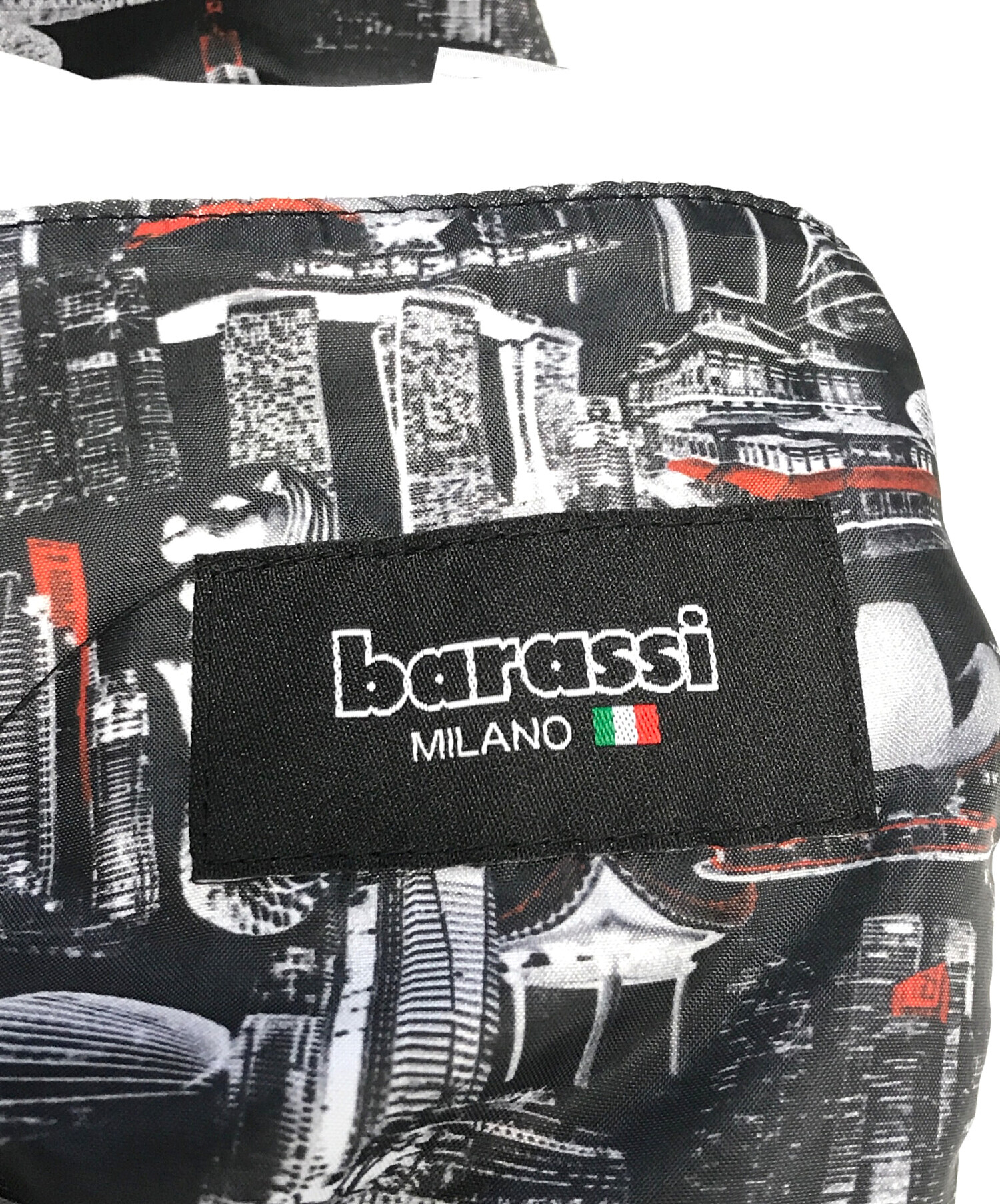 中古・古着通販】Barassi (バラシ) 切替レザージャケット アイボリー